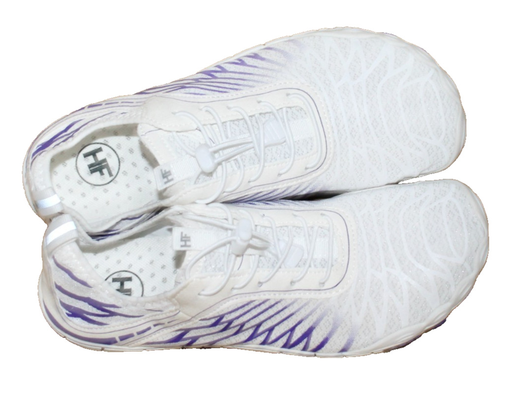 HIKE FOOTWEAR Lorax Pro Barefoot Shoes Men 8-8.5 Women 10-10.5 White Purple