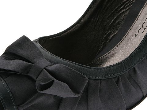 $130 JESSICA BENNETT Galena Ruched Heels NEW Black Satin ~ Sizes 6, 6.5 & 7.5