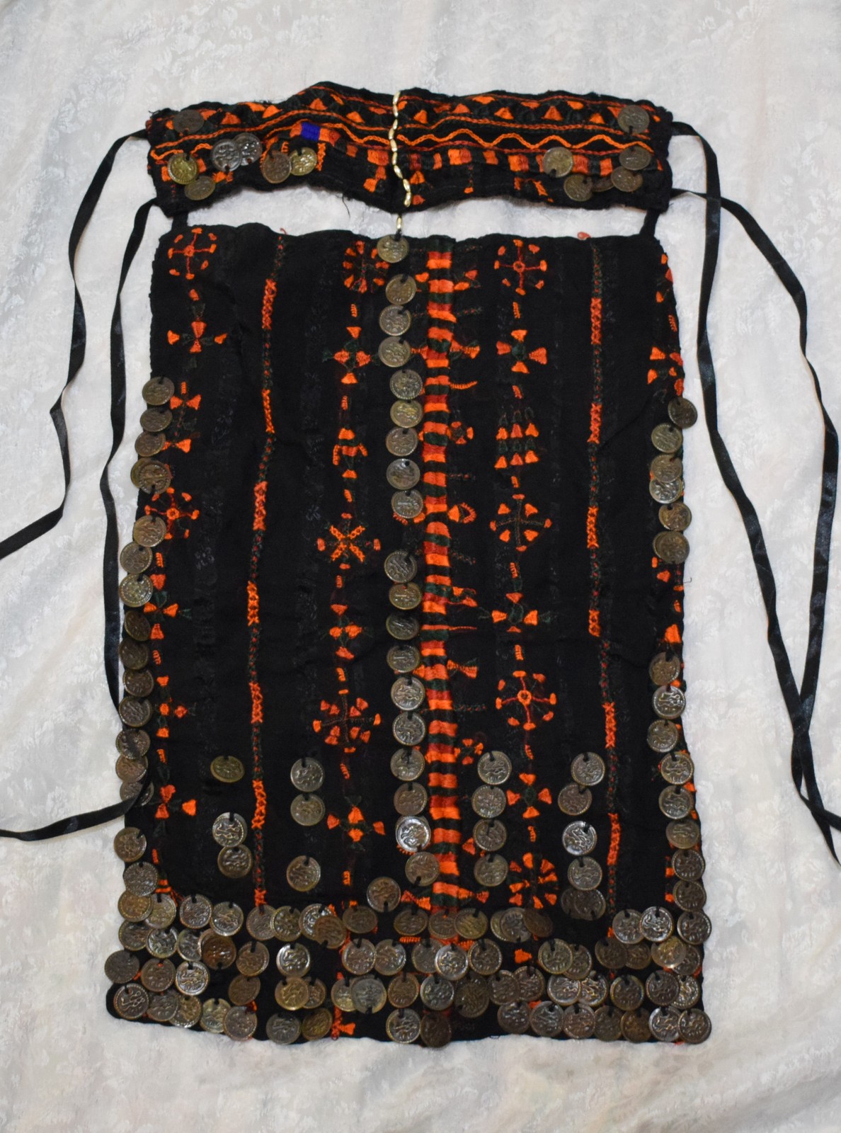 Hand embroidered Siwa Egypt Bedouin Face Veil-Ethnic Tribal face mask