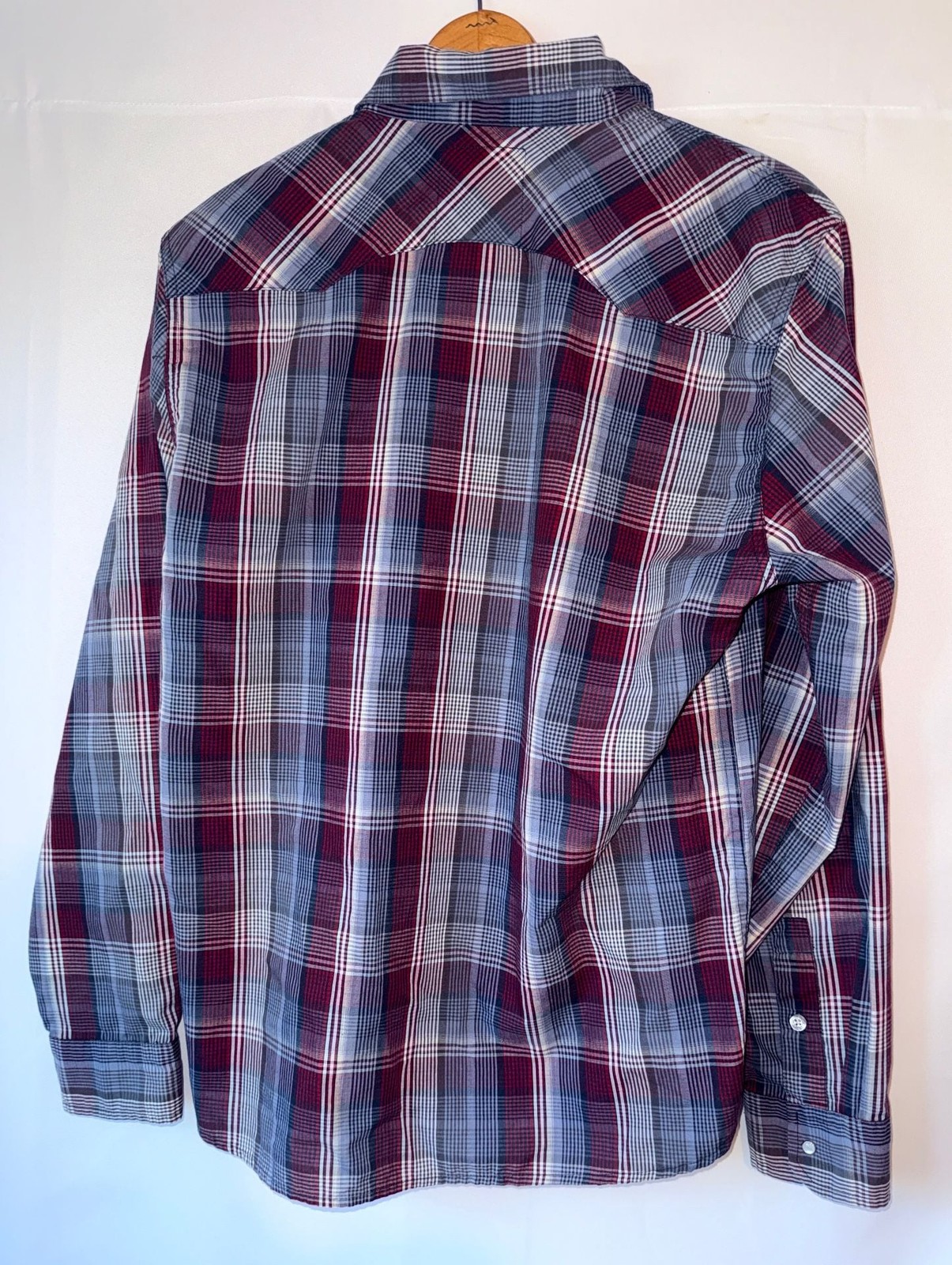 Levi’s Plaid Western Snap Front Shirt Size Large