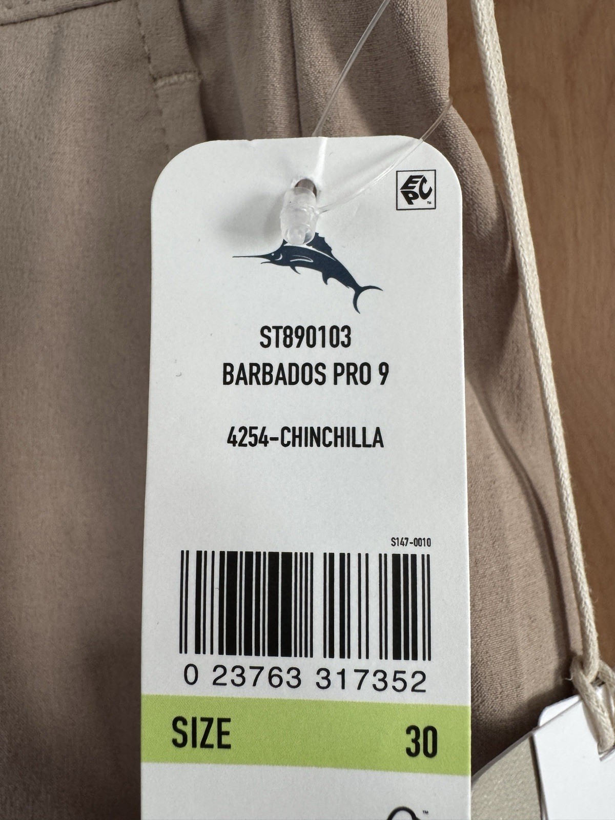 Tommy Bahama IslandZone® Barbados Pro 9-Inch Shorts Chinchilla Size 30 NWT