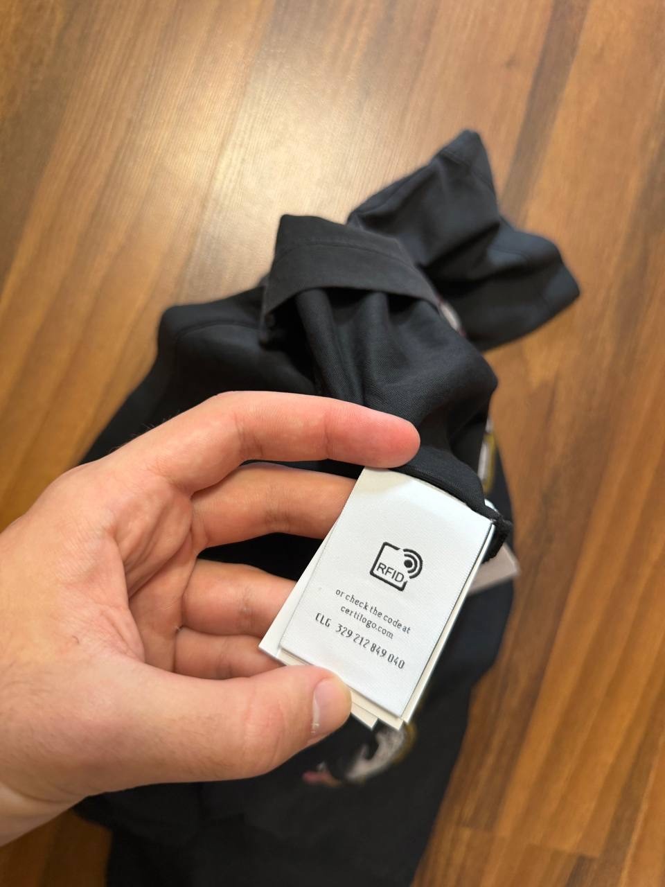 Off White Bacchus Grey Black Tee