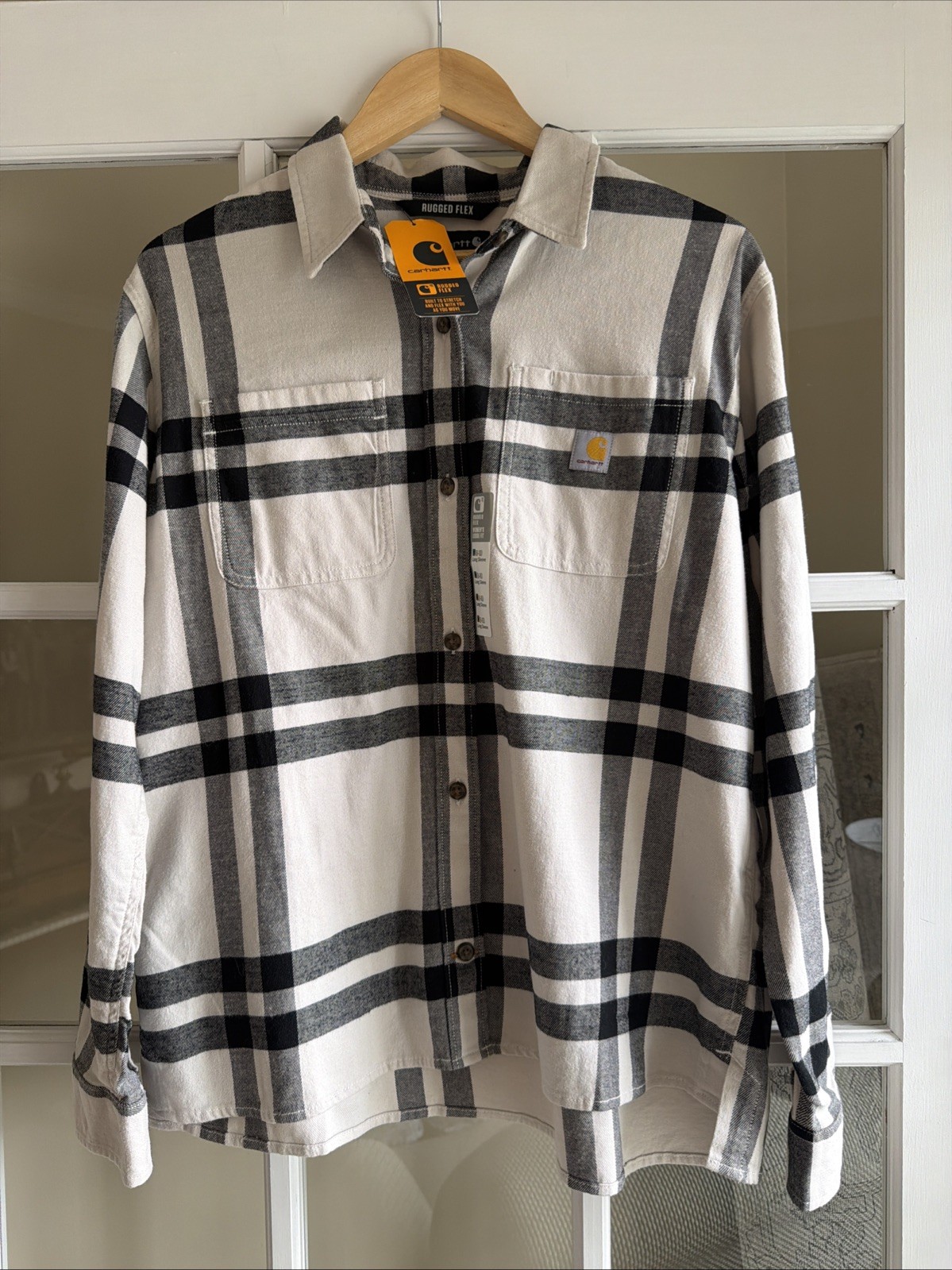 Carhartt Women’s Flannel Shirt Size M Rugged Flex Loose Fit NWT