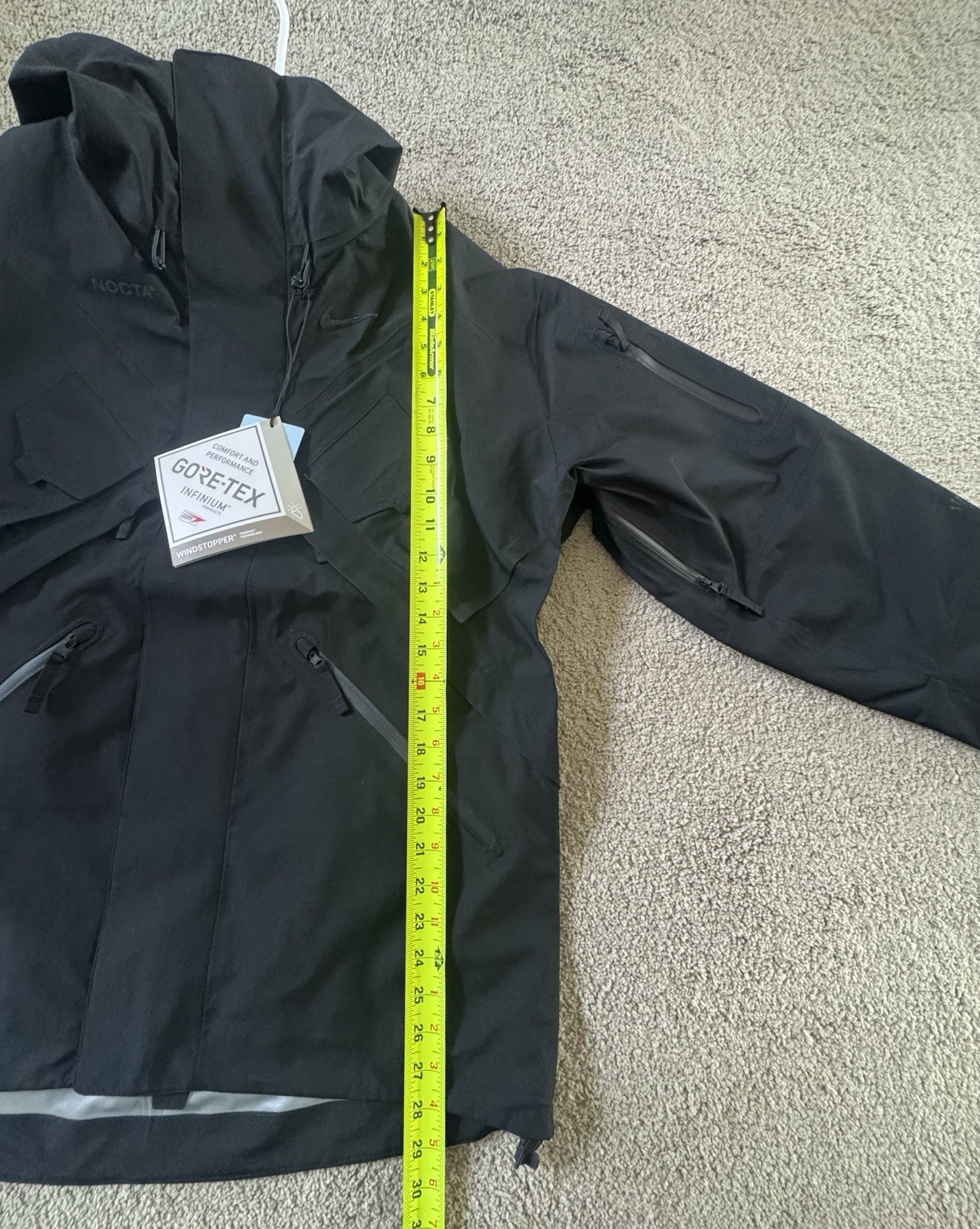 Nike x Drake NOCTA Tech Jacket Black Gore Tex Size M or XL (DA3987-010)