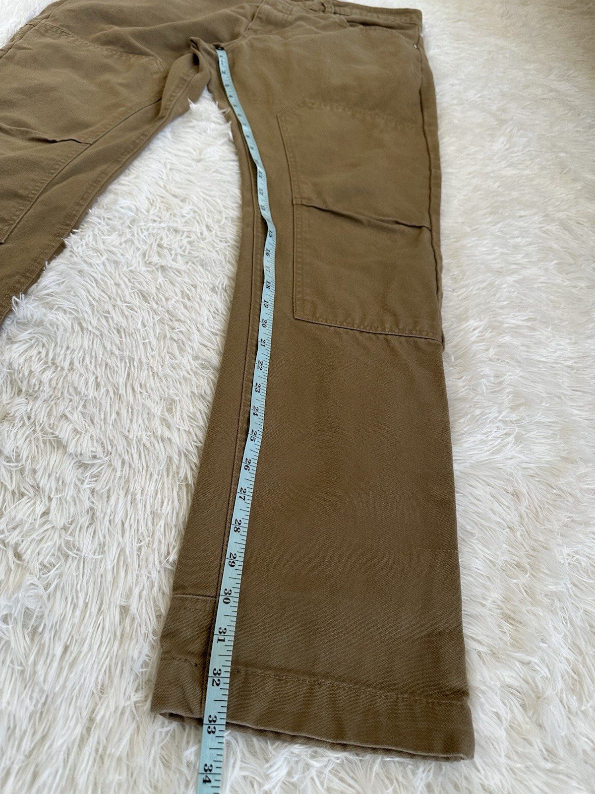 Iron & Resin Men’s Double Knee Journeyman Canvas Work Pants Size 36