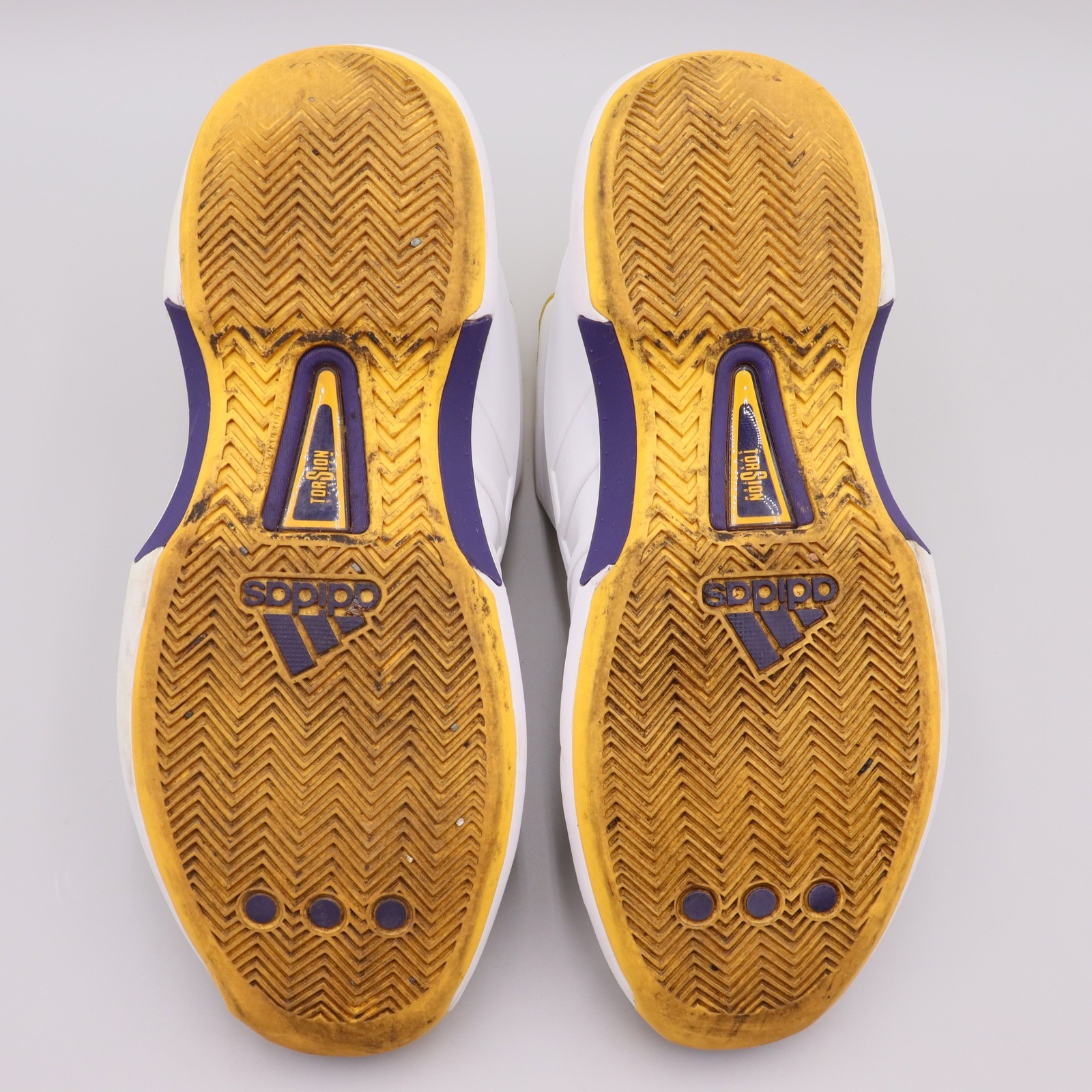 Adidas Crazy 1 ‘Lakers Home’ Size 10 White Purple Gold Basketball Shoes GY8947