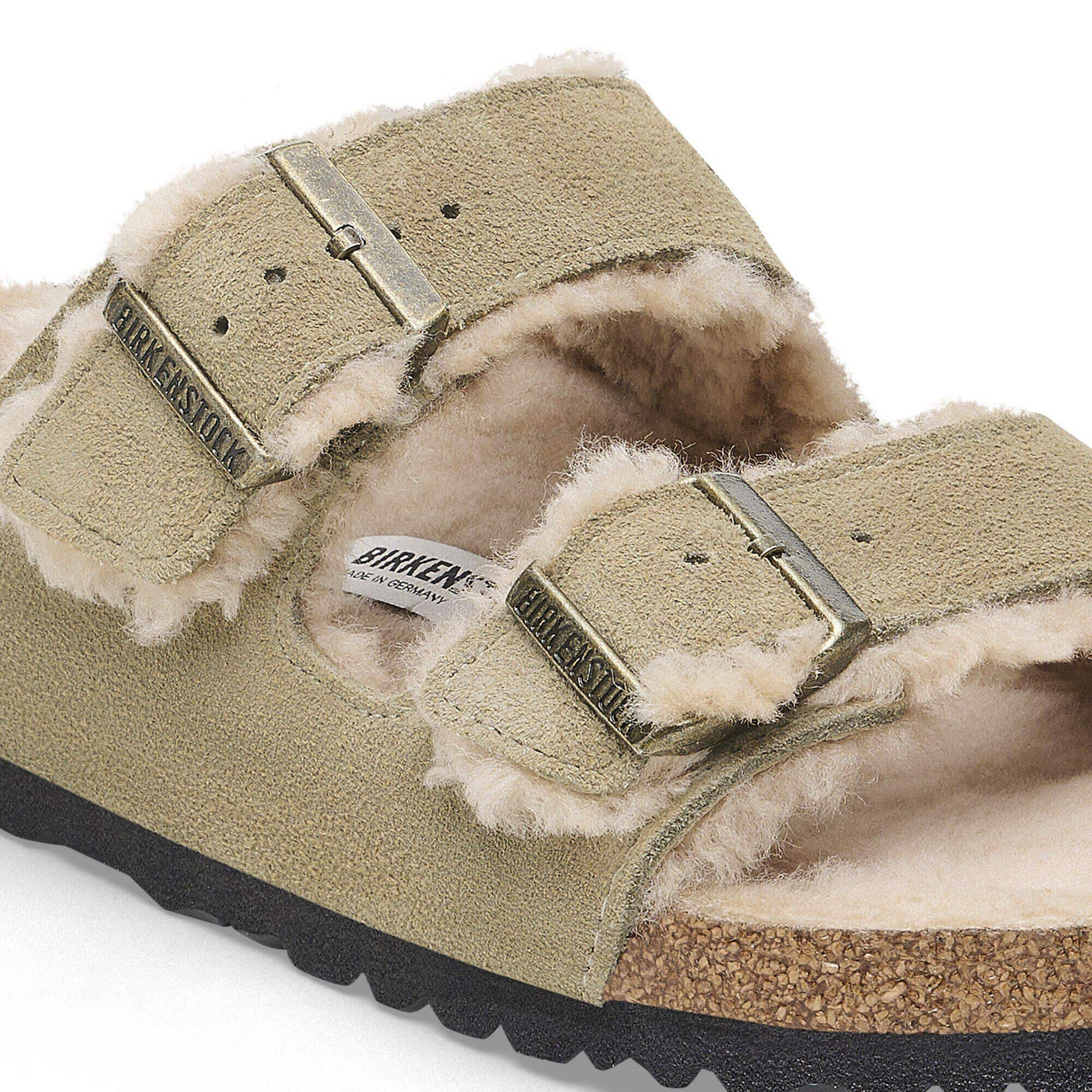 Birkenstock Arizona Shearling Suede Leather Sandals Unisex Shoes Sizes 6–9