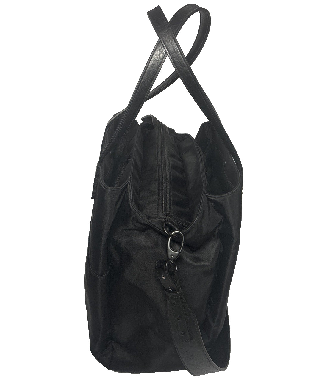 Beis Commuter Tote Black, Removable Shoulder Strap And Accessory Pouches
