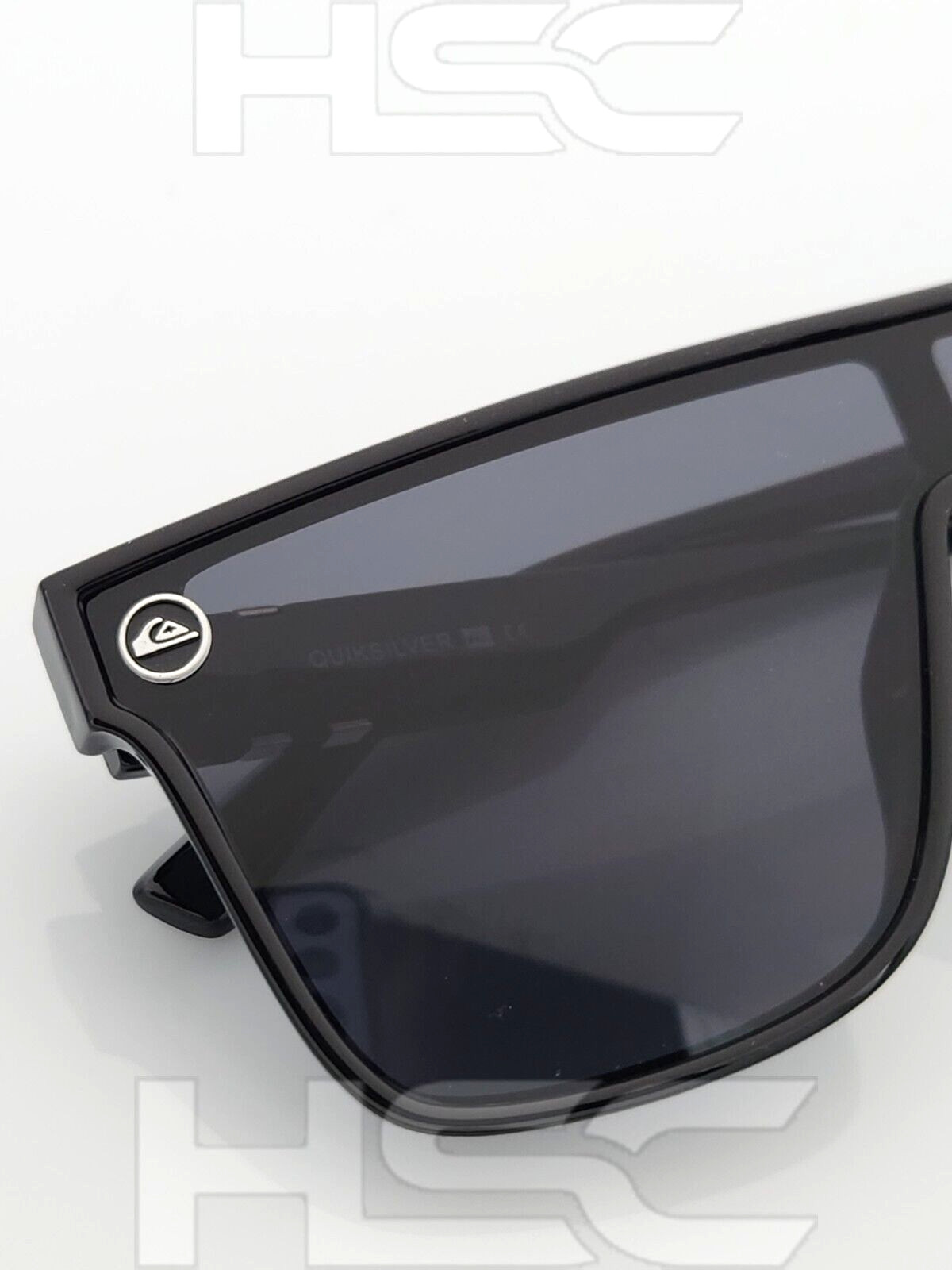 Quiksilver SciFi Shield Sunglasses Gloss Black Frame Dark Smoke Single Lens