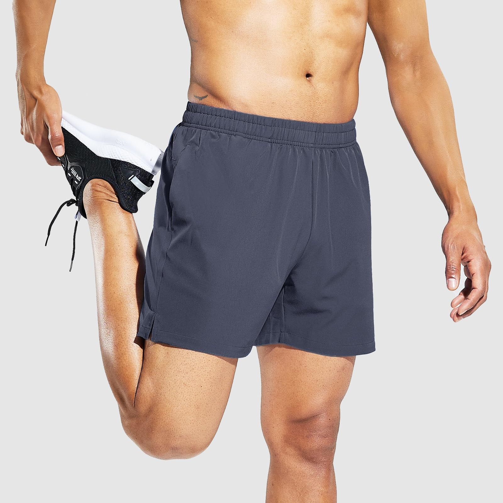 Men’s 5 Inch Running Athletic Quick Dry Shorts with Pockets for Workout Gym E…