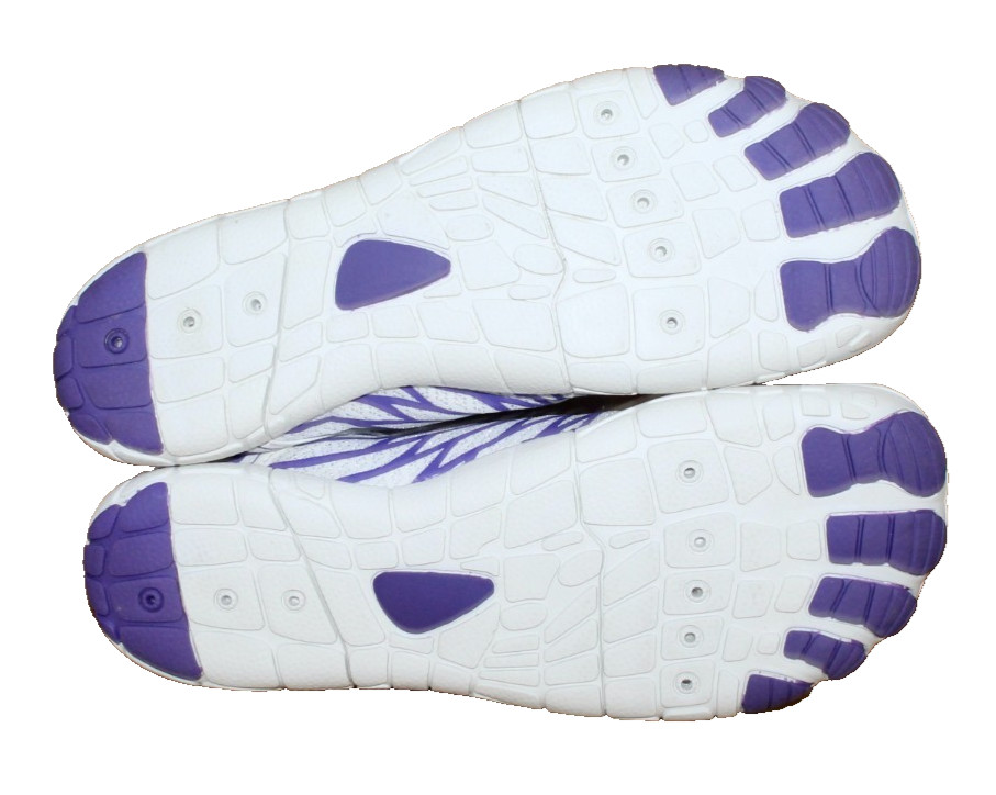 HIKE FOOTWEAR Lorax Pro Barefoot Shoes Men 8-8.5 Women 10-10.5 White Purple