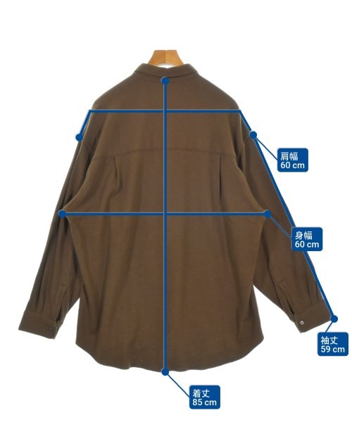 Graphpaper Casual Shirts Brown 1(Approx. S) 2200681498020