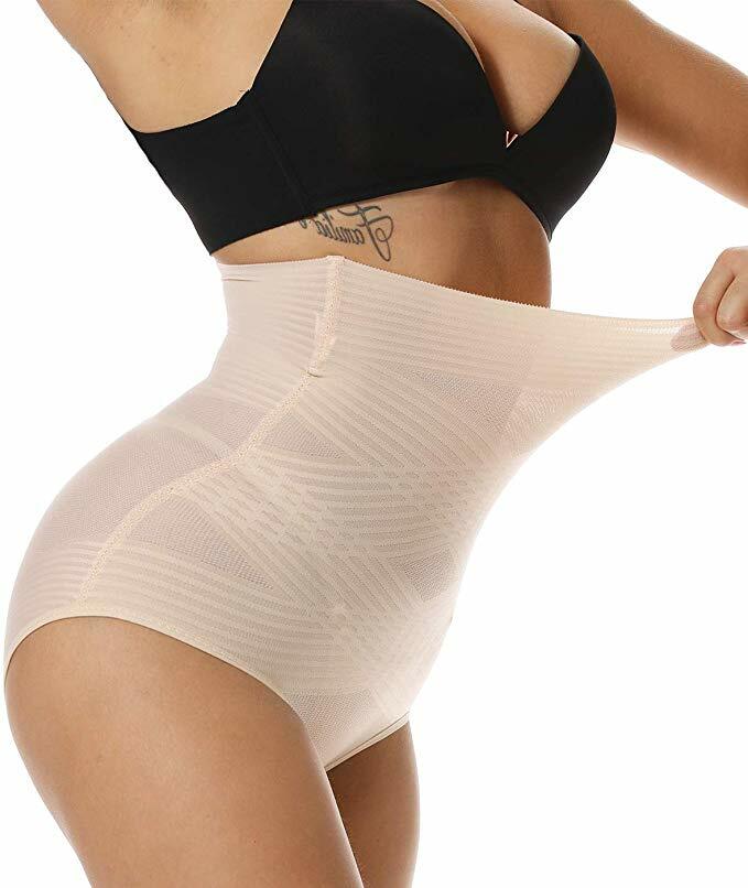 Shaperin Slimming High Waist Body Shaper Tummy Tuck instantly Control Panty US