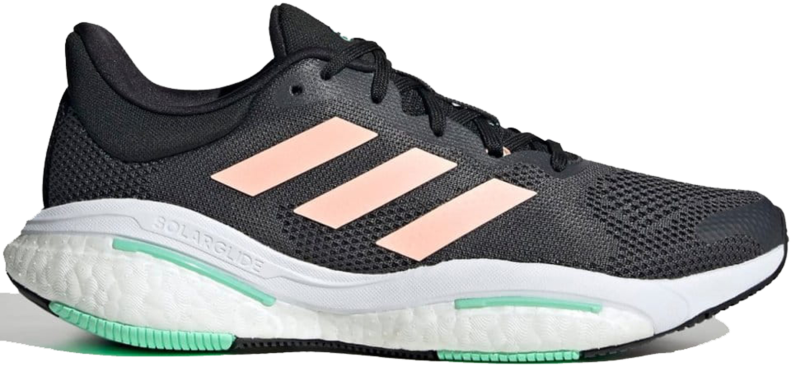Adidas Women’s Solar Glide 5 Shoes, Grey Six/Light Flash Orange/Pulse Mint