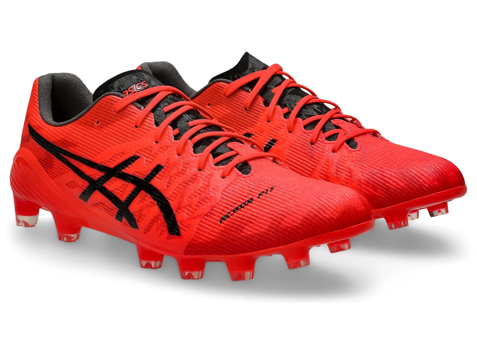 ASICS DS LIGHT ACROS 3 1101A070 601 Flash Red Black Soccer Cleats