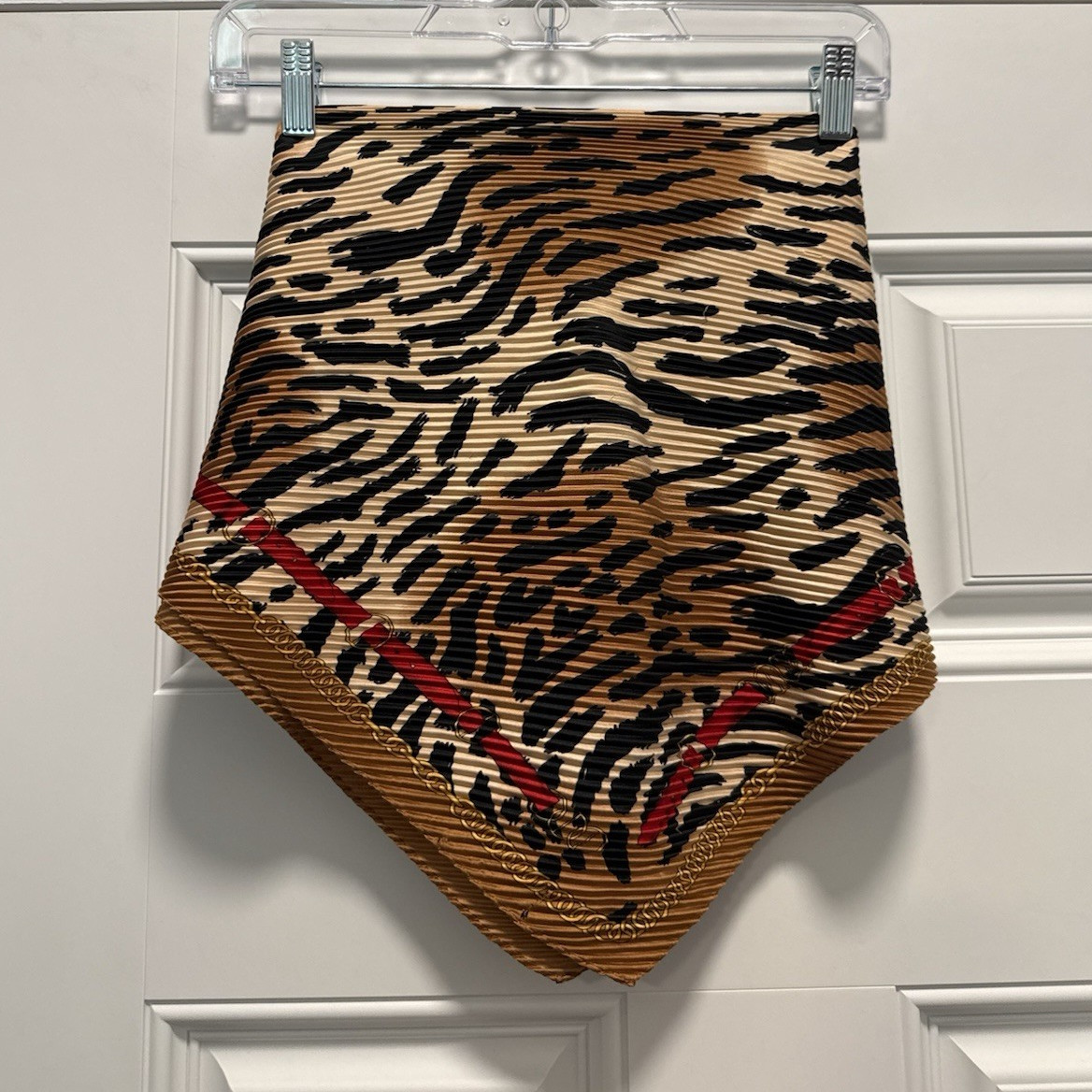 Women’s Leopard Print Silk bandeau tie top