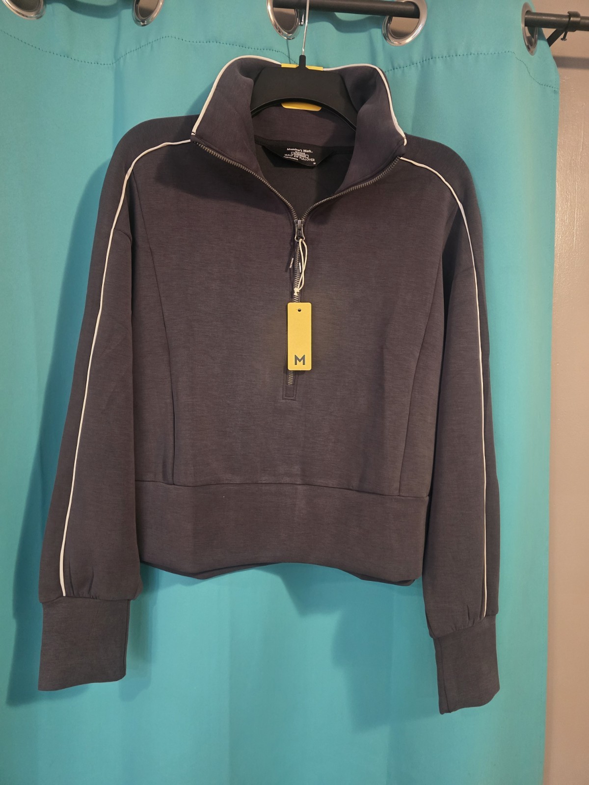 Member’s Mark Women’s Medium Sandwash Half Zip Pullover NWT