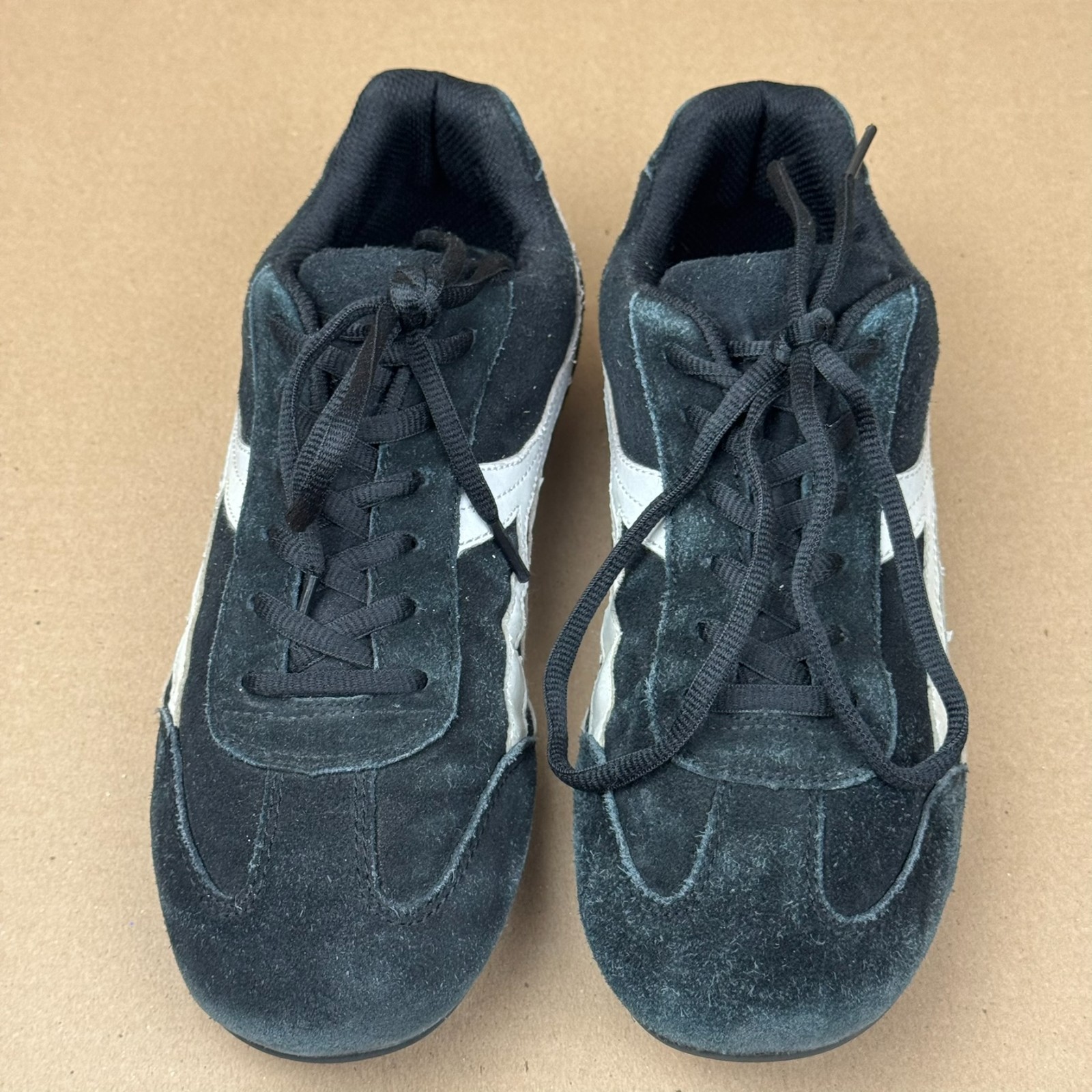 Xhilaration Women’s Size 9 Black Suede Leather Athletic Sneakers Low Top