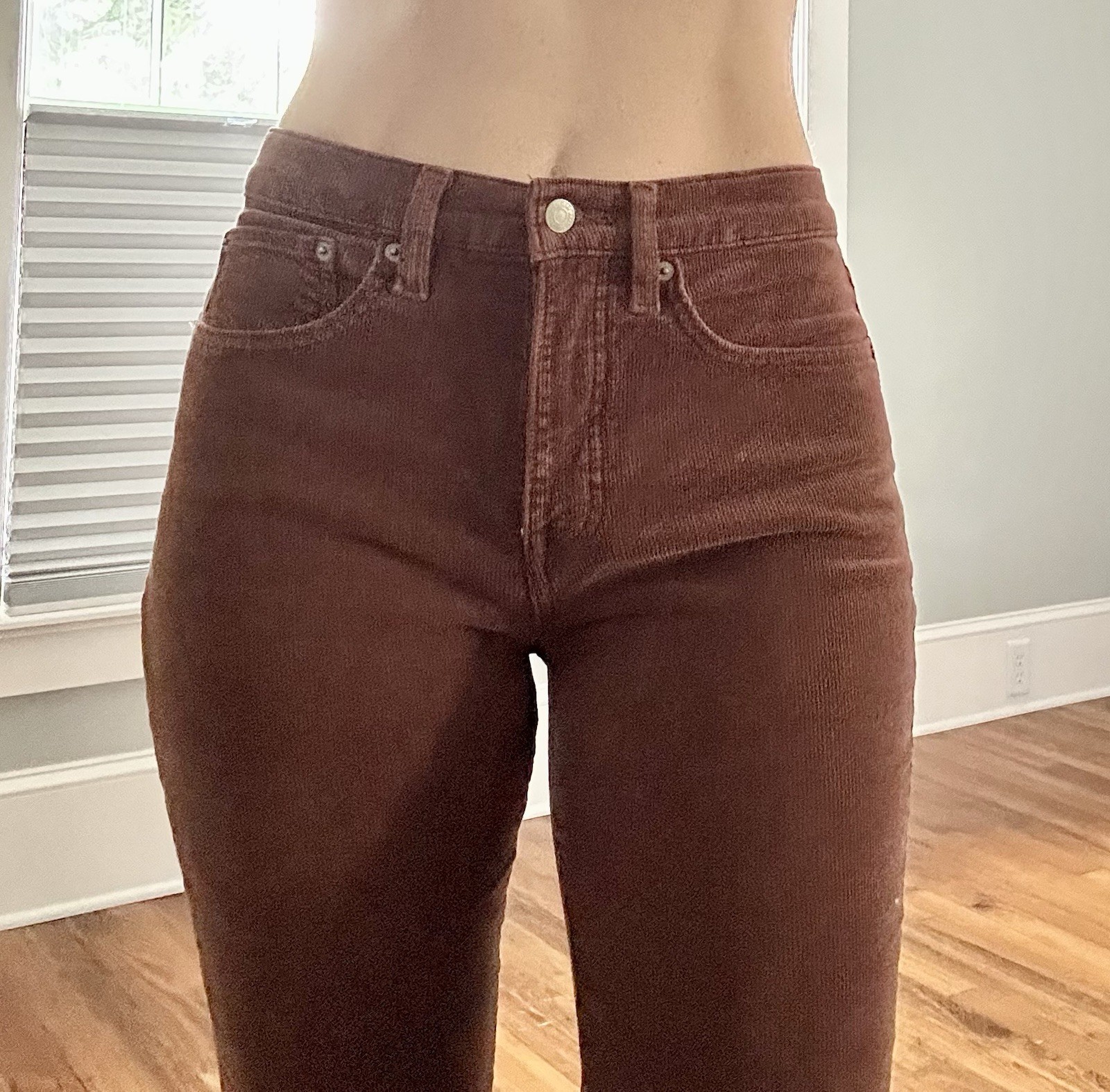 Lucky Brand Stevie high rise Women’s Brown Corduroy flare Pants Size 6/28L