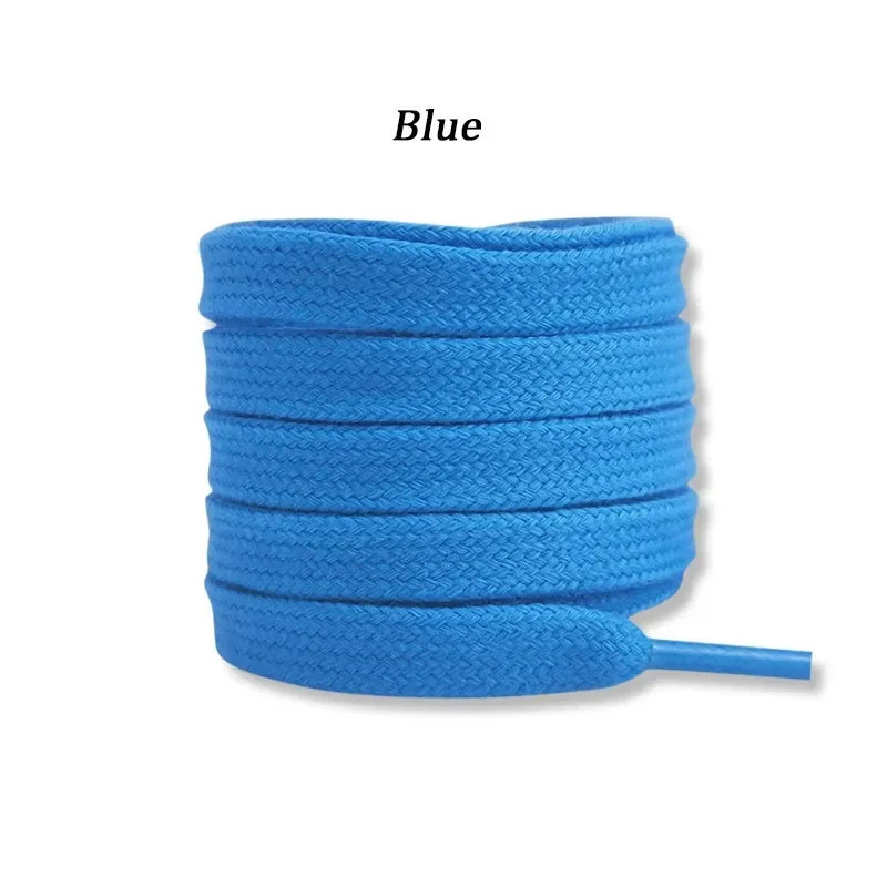Quality Cotton Shoelaces 0.8cm Width Flat Shoelace Tennis Sneakers Shoe laces 80