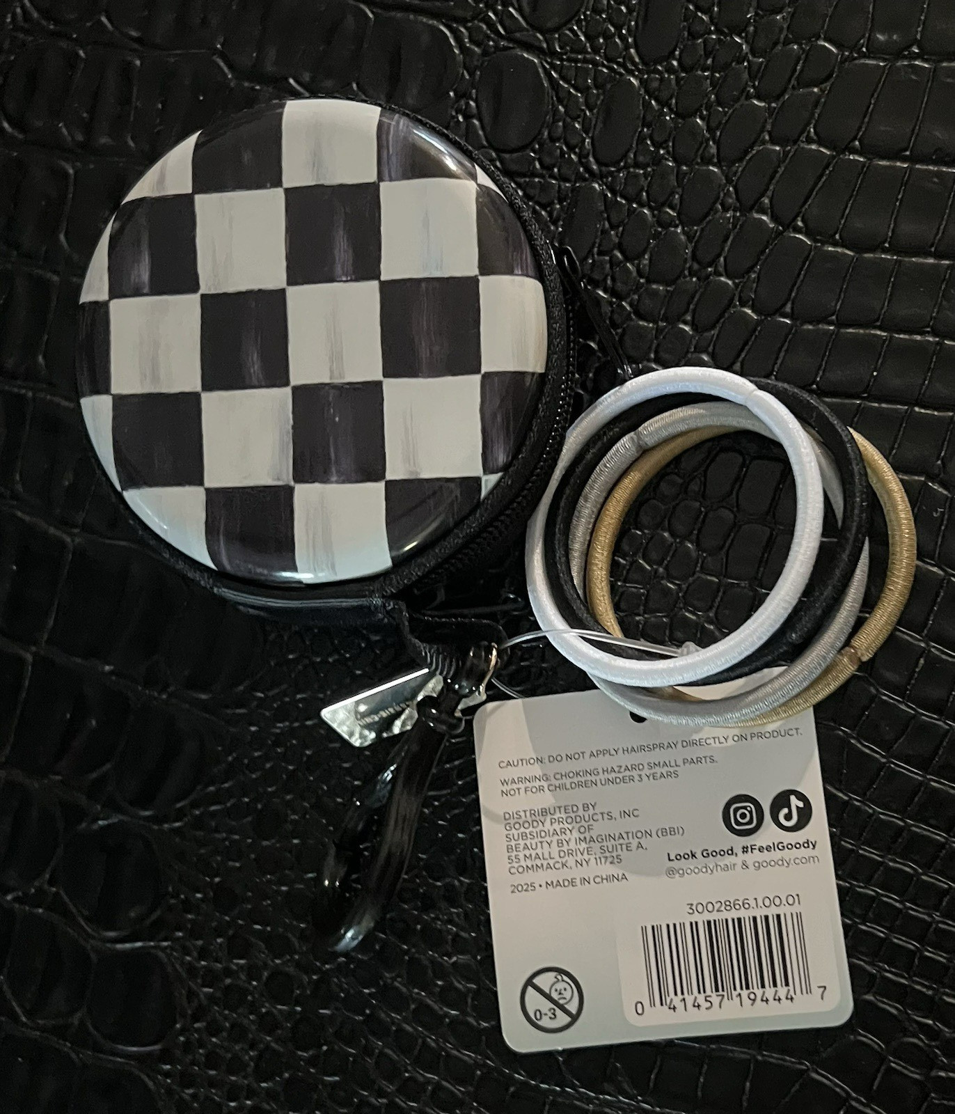 Goody x MacKenzie Childs Round POUCH Purse Charm with Elastic 15CT
