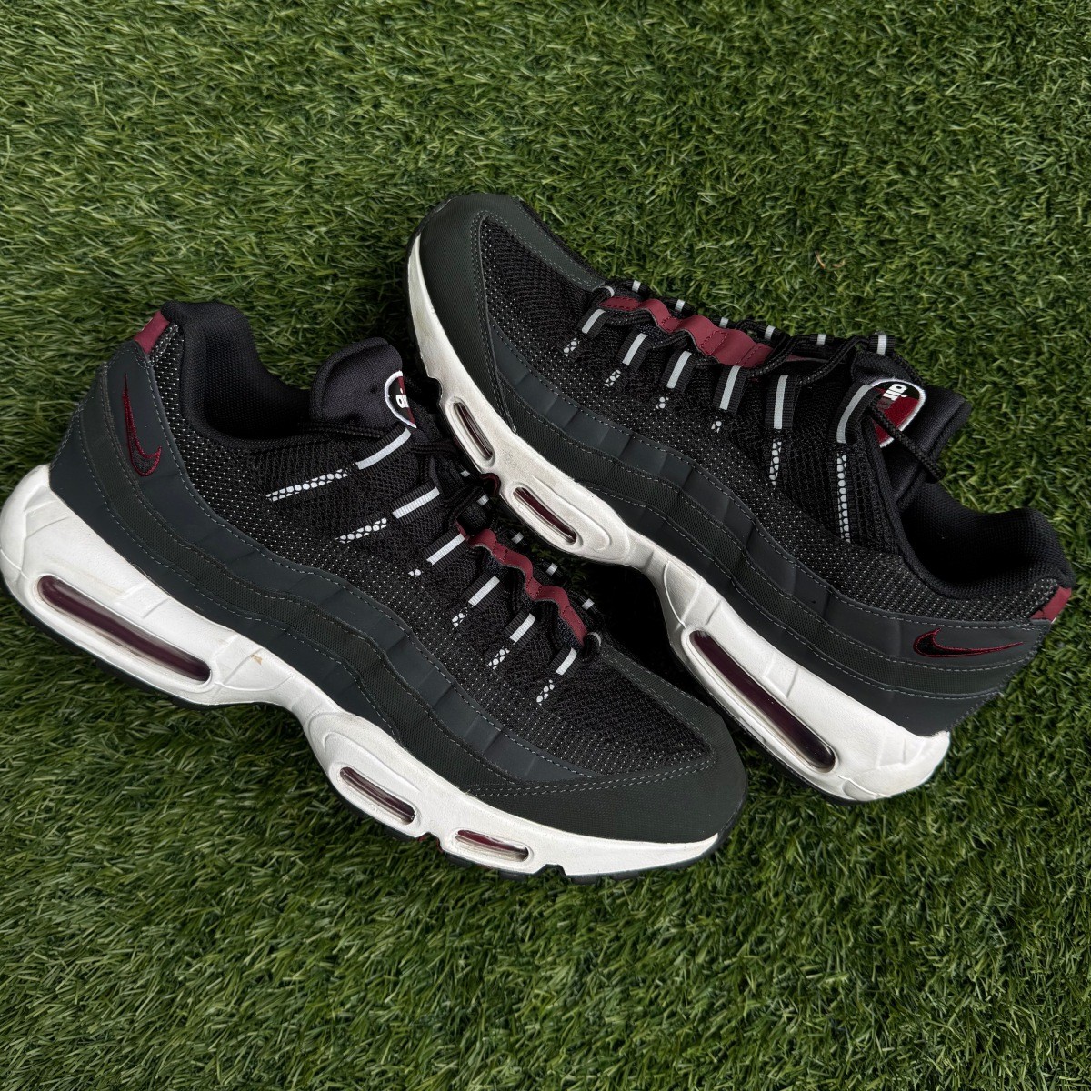 Nike Air Max 95 Anthracite Team Red (Pre-Owned) Size 13 (No Box)