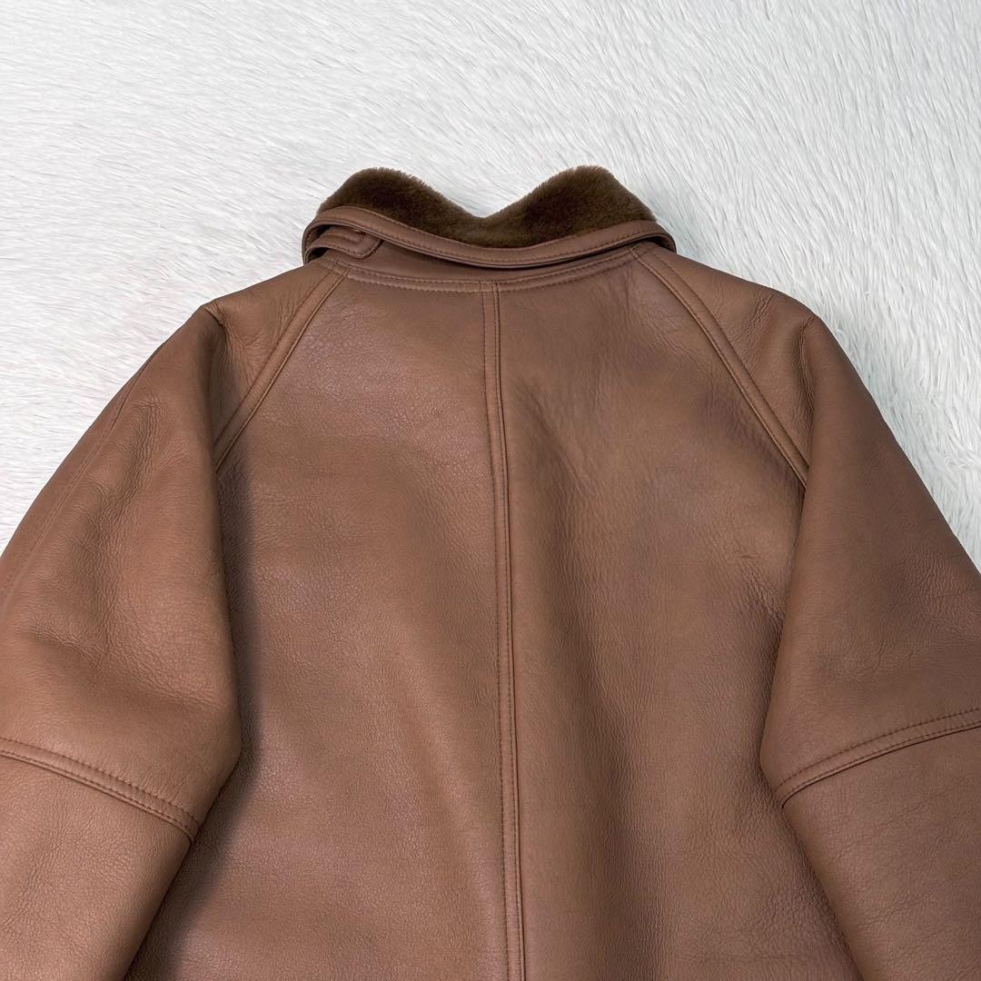 Authentic BERT PULITZER Leather Brown Coat Jacket Pre Owned Very Good Condition