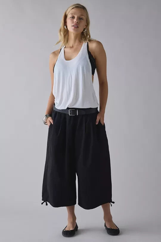 BDG- BDG Bobbi Cropped Baggy Pull-On Pants