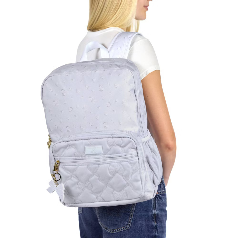 LoveShackFancy – Yoobi Everblooming Rosettes Ditsy Backpack Breezy Blue