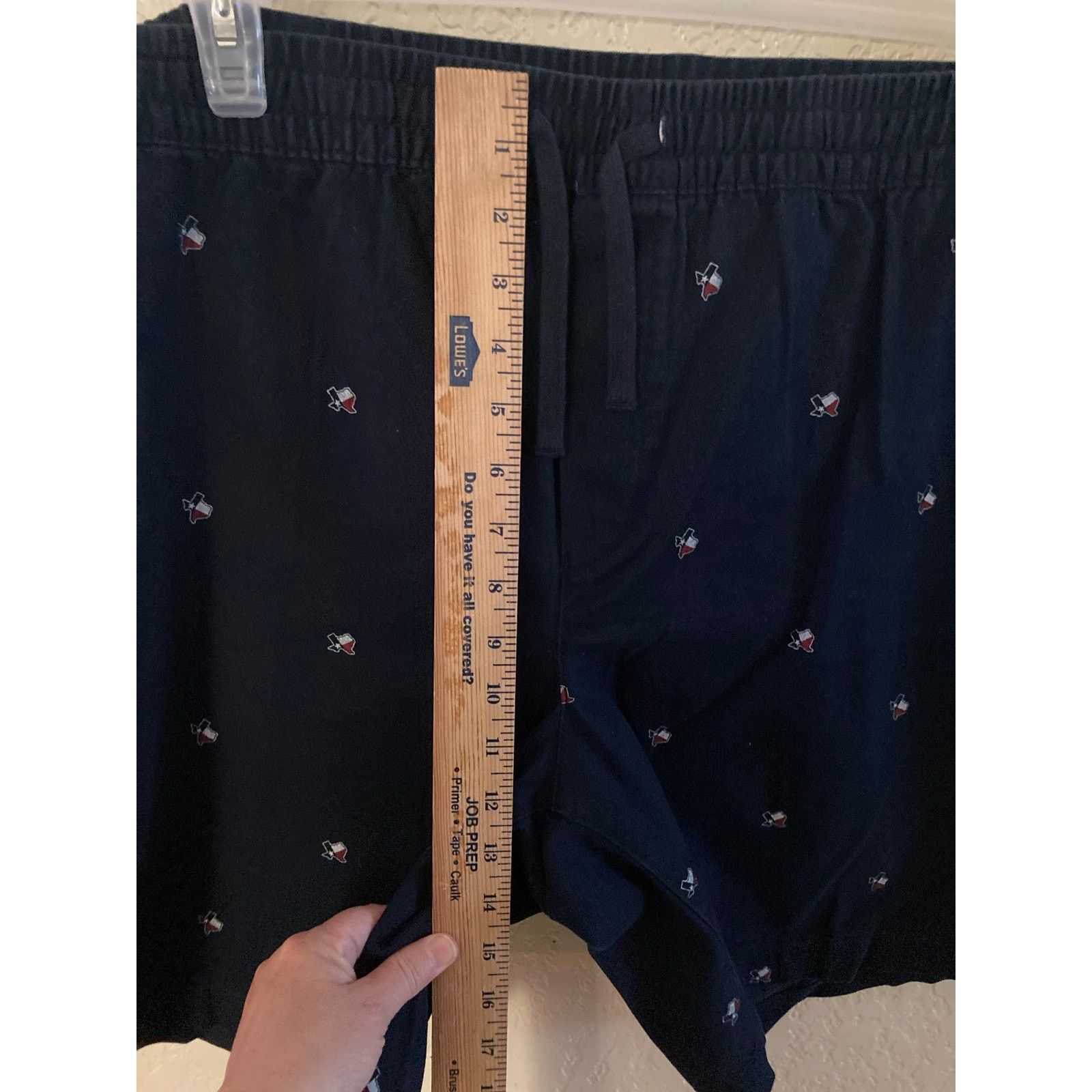 Men’s 2XL (44-46) Shorts Texas State Pattern Elastic Drawstring Waist