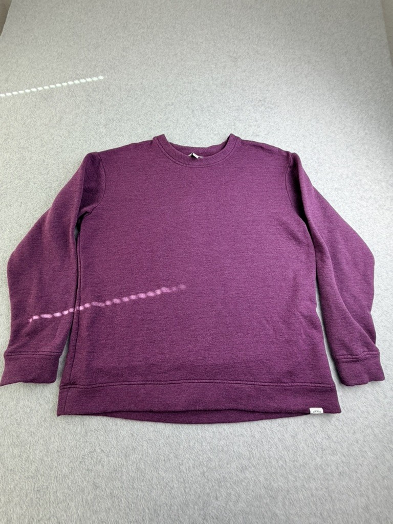 Orvis Unisex Crewneck Sweatshirt M Purple Heather Modal Polyester Spandex Blend