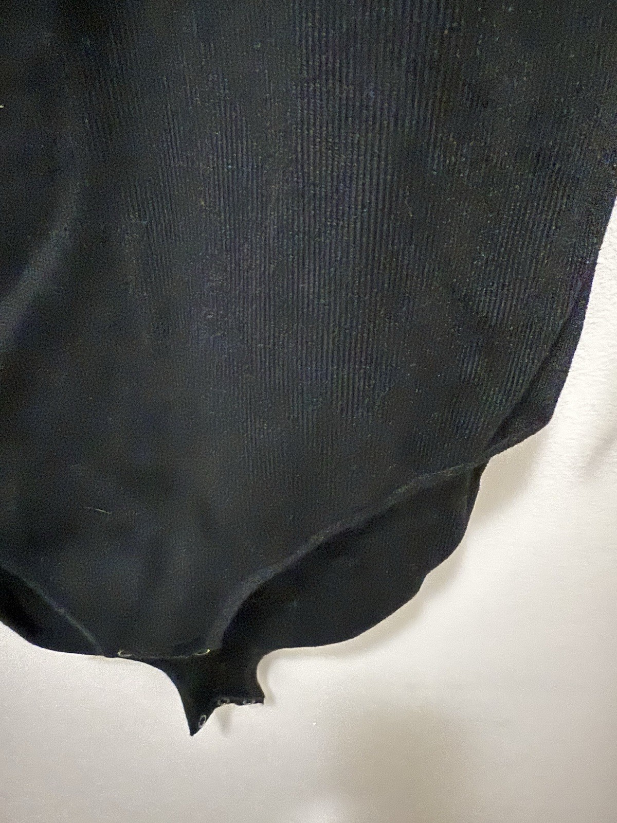 Aqua Black Ribbed Knit Bodysuit – Women’s Size M – Viscose Nylon Blend