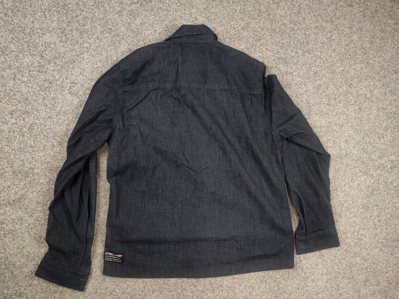 Strellson Classic Design dark blue denim Zip Jacket with collar and pockets