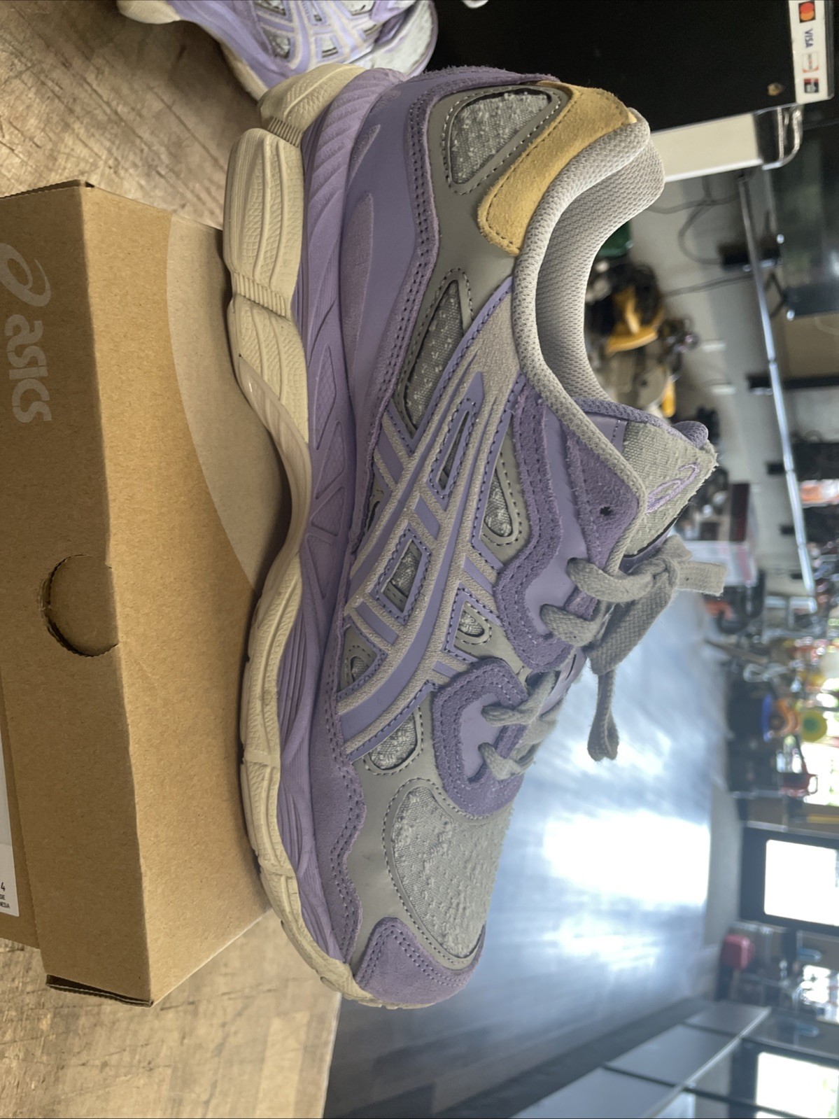 Asics Gel NYC Piedmont Grey/blueberry Sz10