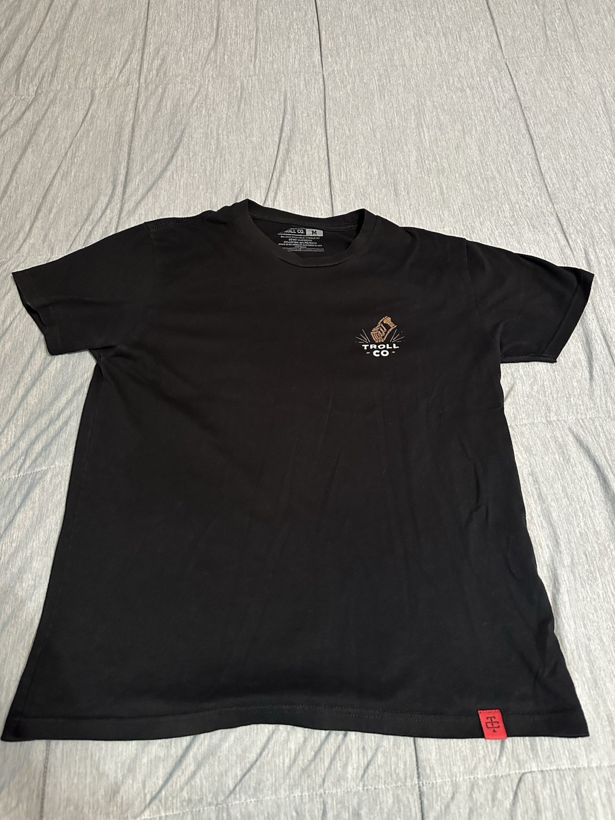 Troll Co Dirty Hands Clean Money Black Graphic T Shirt Men’s Medium