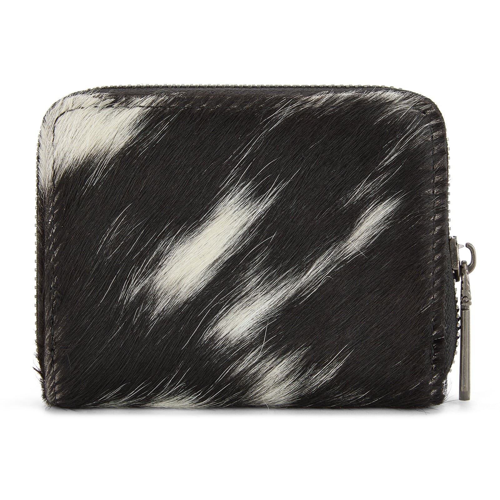Wrangler Genuine Hair-On Cowhide Zip-Around Wallet