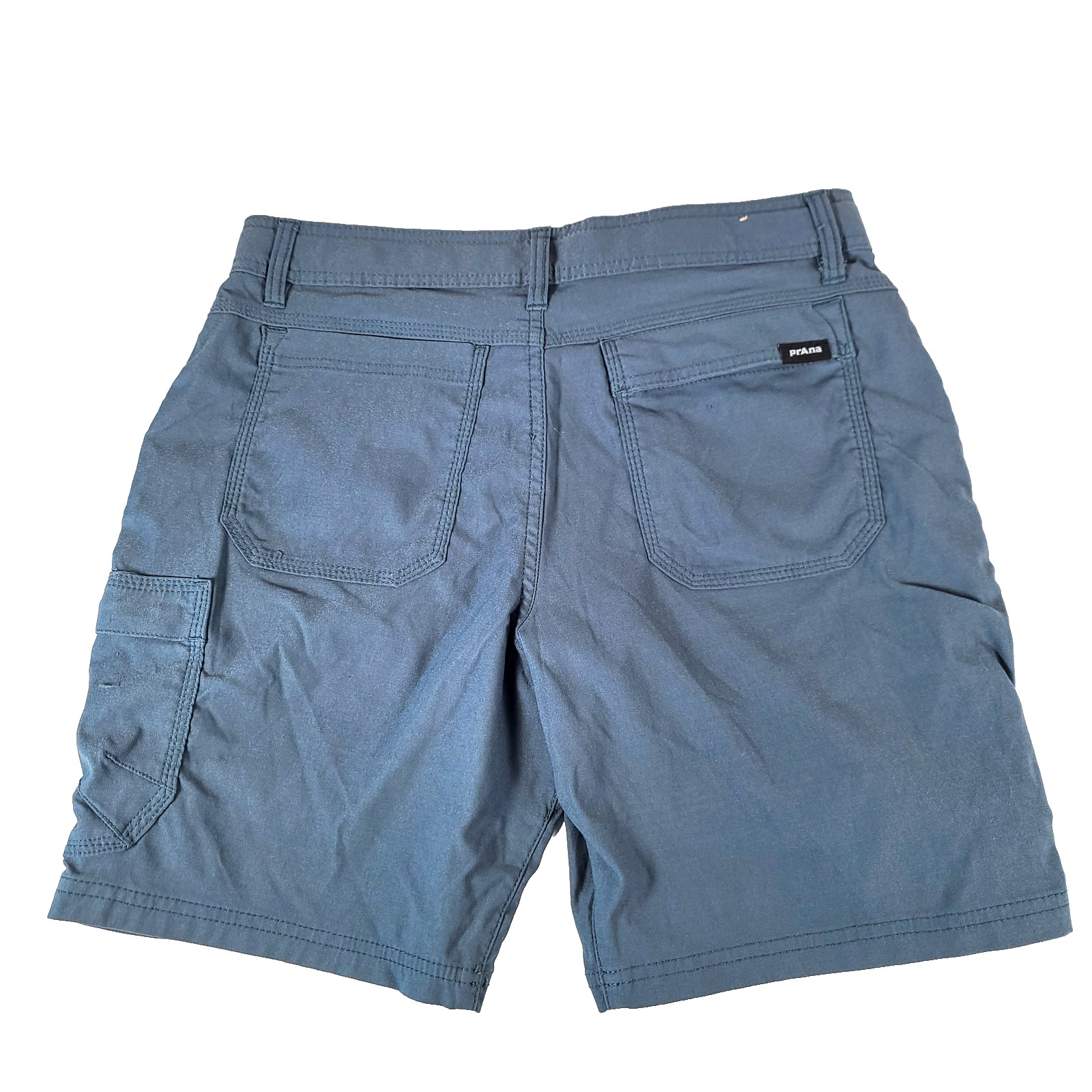 prAna Zion II Shorts Men’s 30 Blue Cargo Hiking Camping Utility Climbing Stretch
