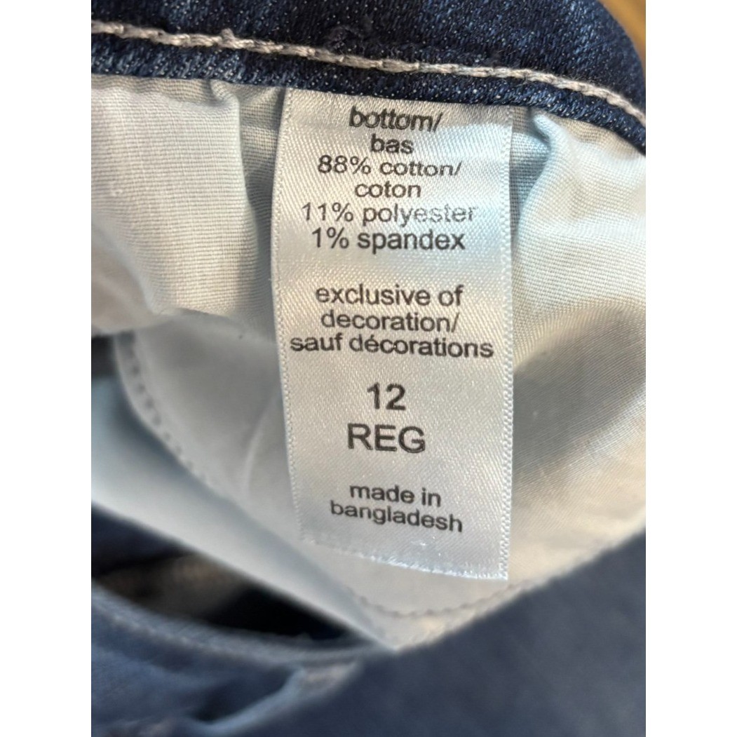 MAURICES M Jeans Womens 12 Reg Dark Wash Mid Rise Straight Leg Denim