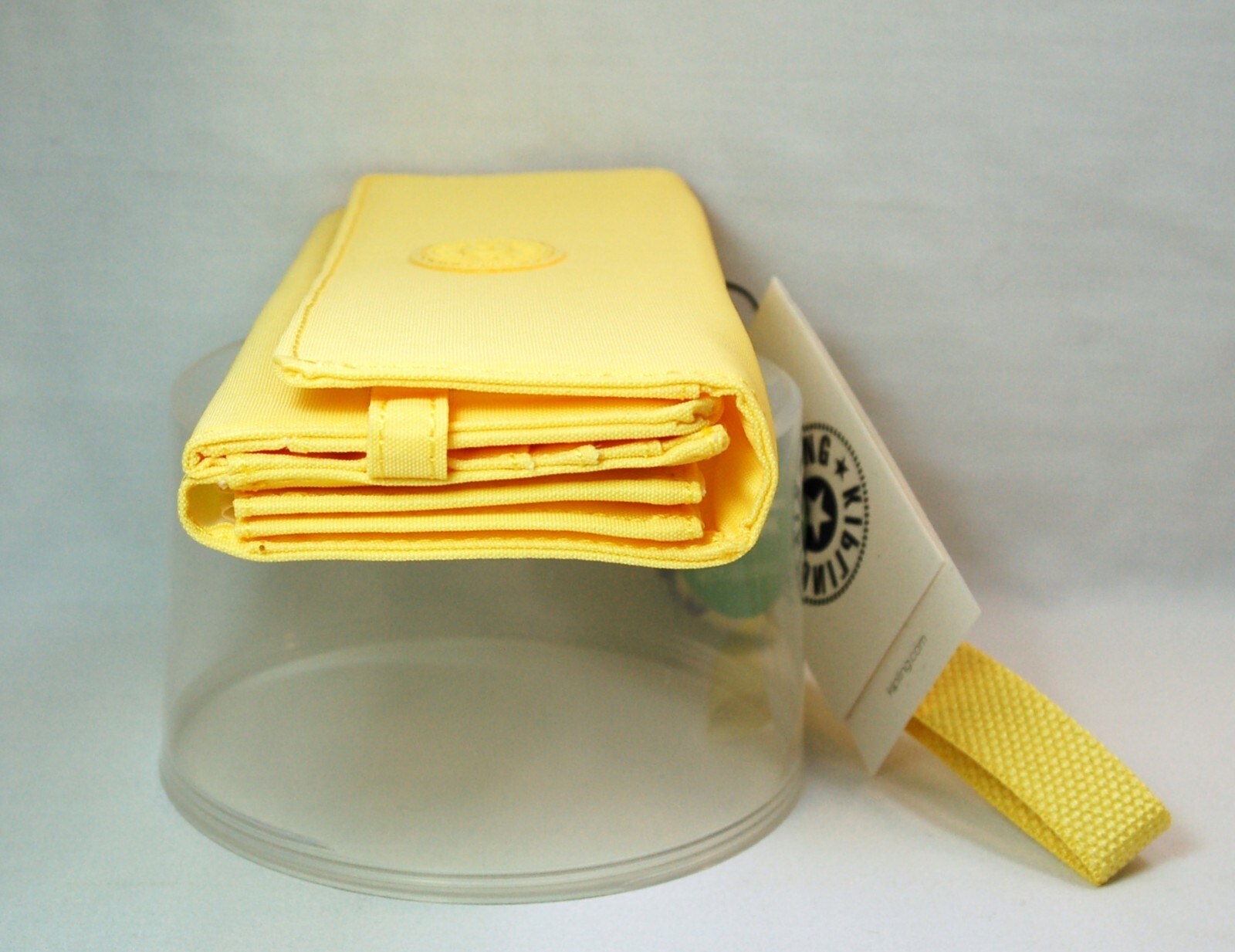 NWT Kipling RUBI LARGE WRISTLET WALLET “Buttery Sun” + ADDIE Bag Charm STK#A