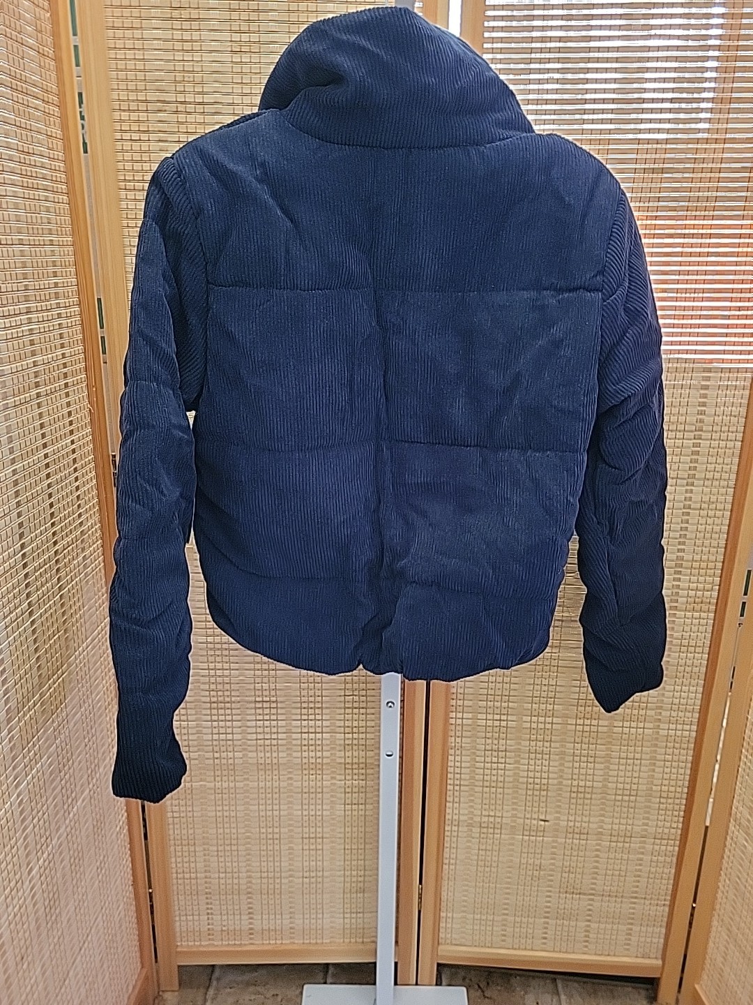 Ambiance Outerwear Jackets Womens Size Medium Blue Polyester Pockets Zipper