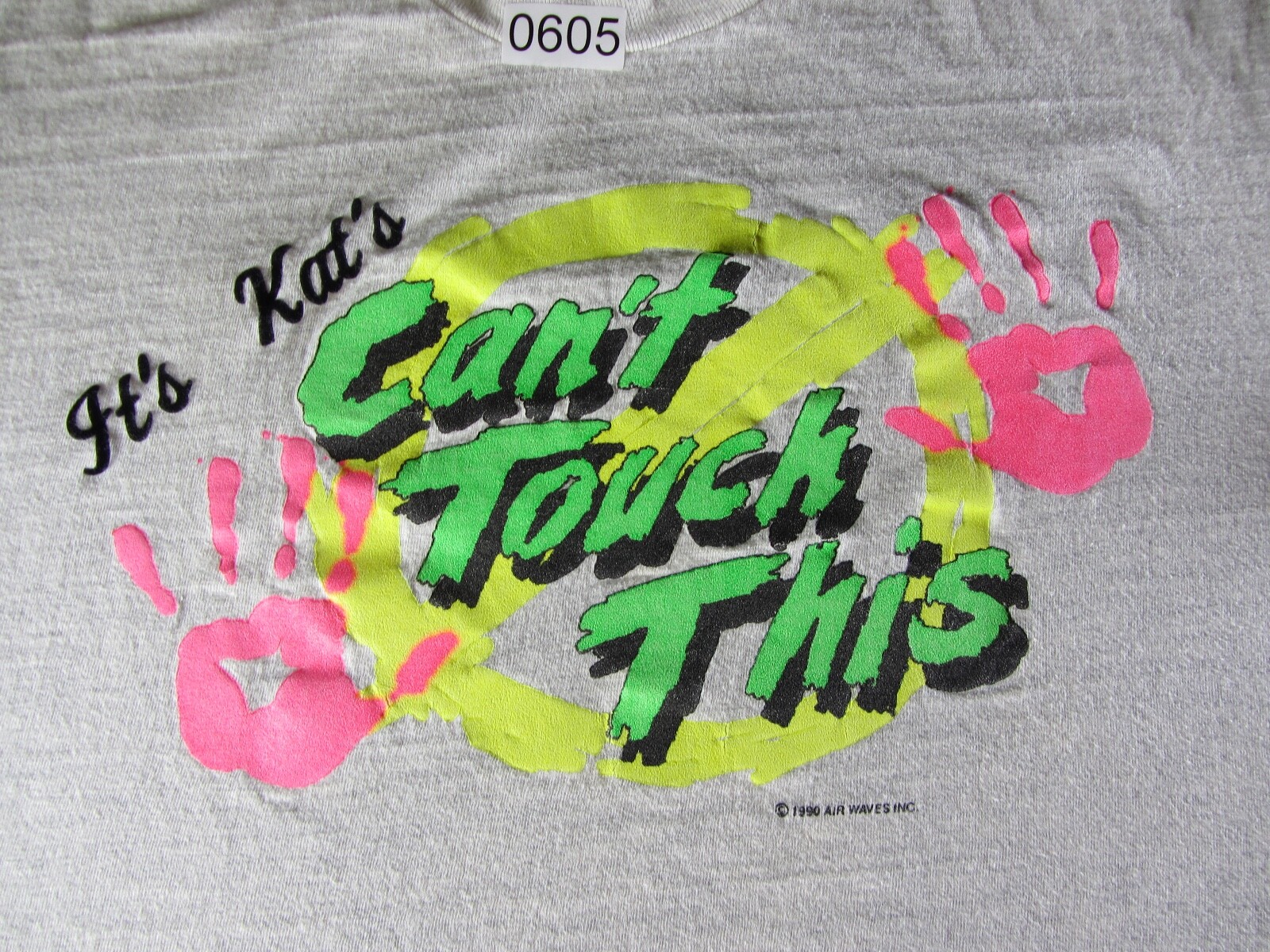Vintage Cant Touch This Adult Shirt Gray XL MC Hammer 90s California USA