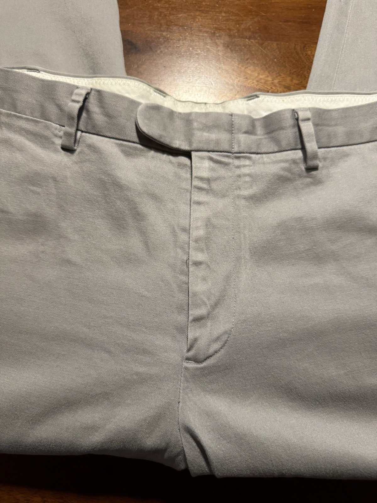 J. Crew Bowery Men’s Gray Slim Fit Stretch Chino Flat Front Cotton Pants Sz 38