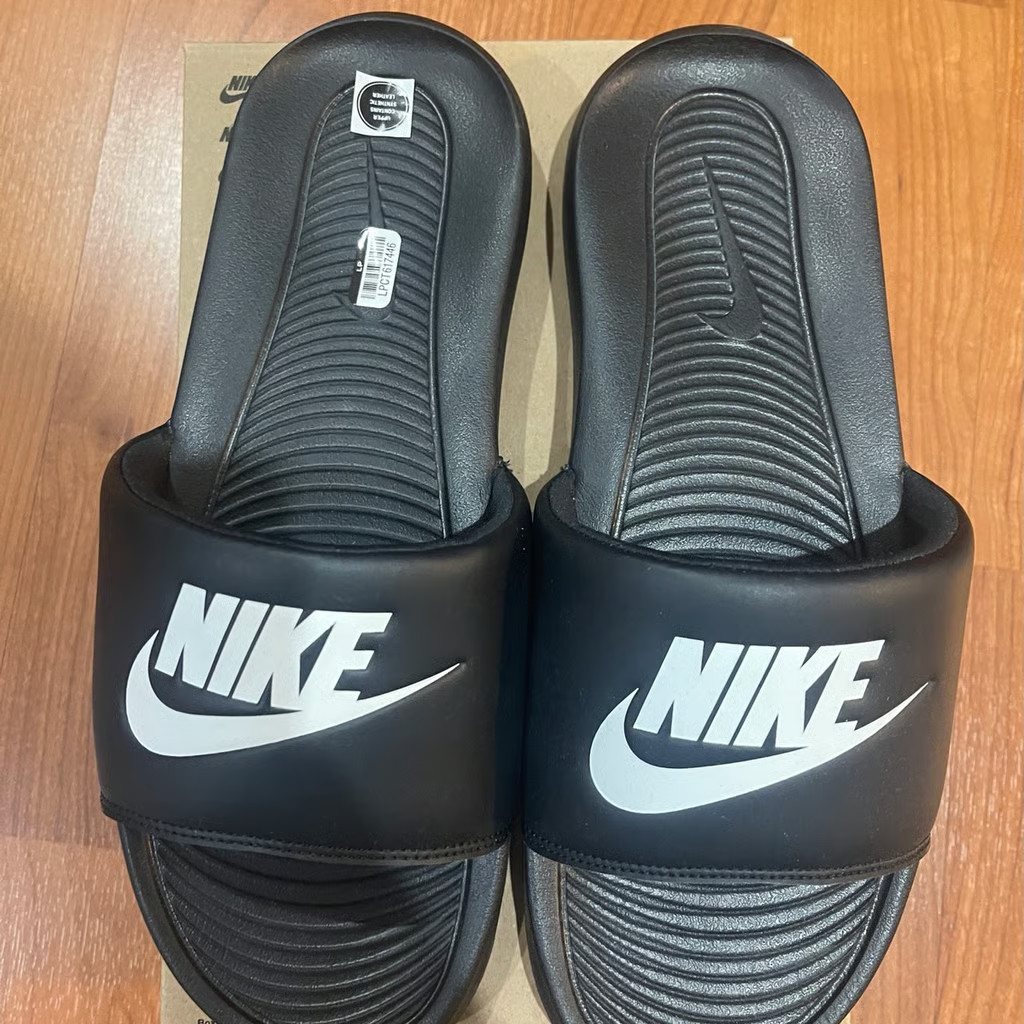 Nike Victori One Slide Black White Size 12 Mens Brand New No Box) Ships Tomorrow