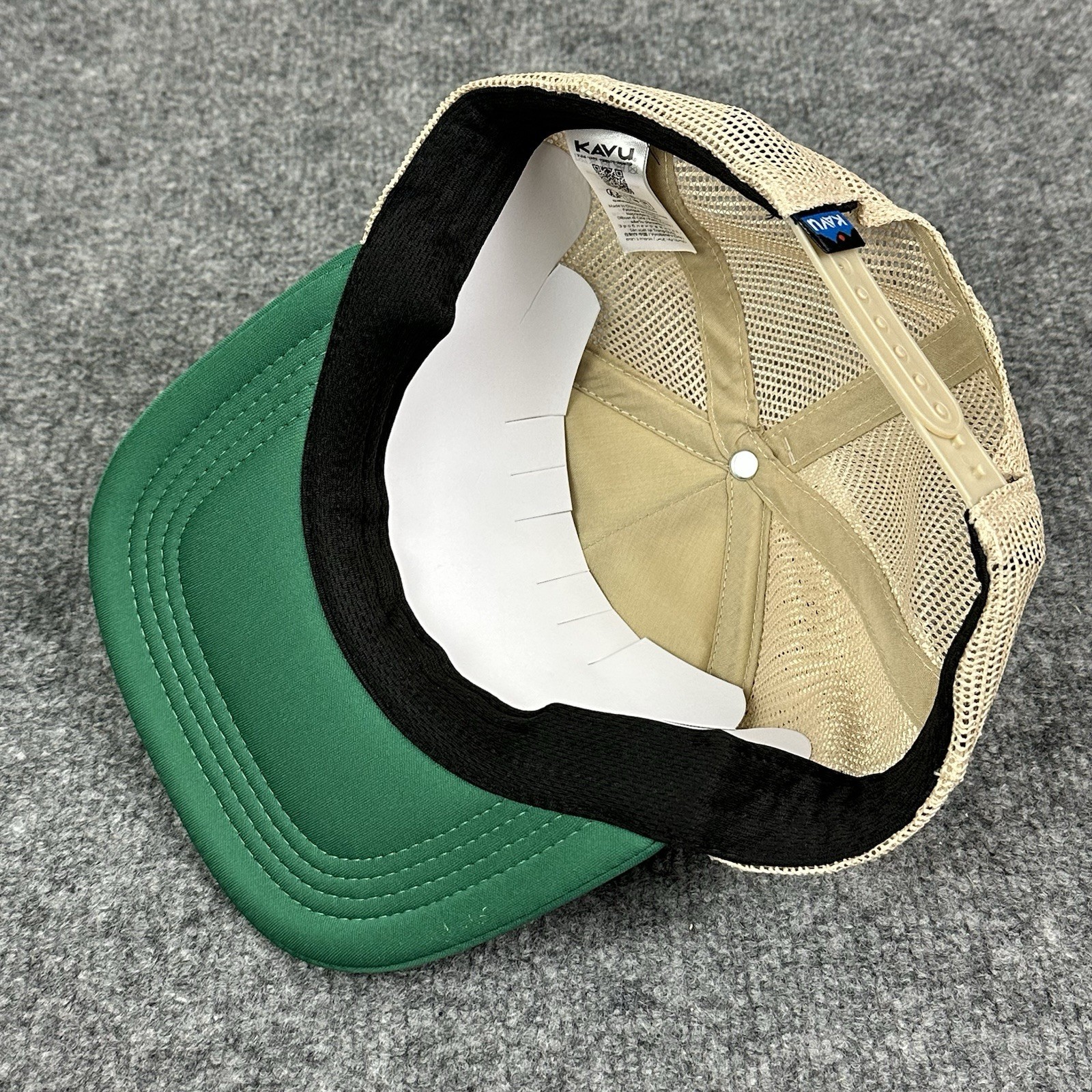 KAVU Trucker Snapback Hat Adventurine Green Adjustable NEW Adventure Foam Dome