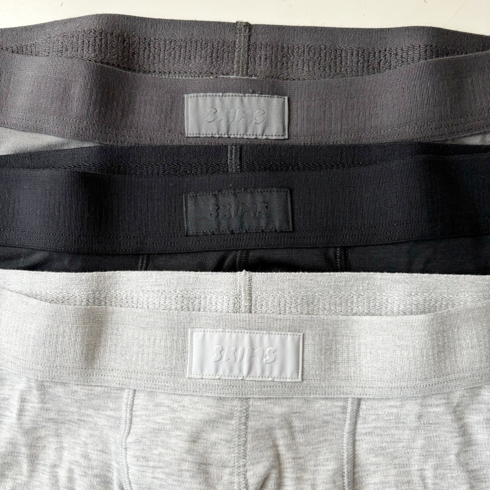 SKIMS Men’s 5” Boxer Brief 3-Pack Heather Multi Size 2XL New In box Waist 44-46”