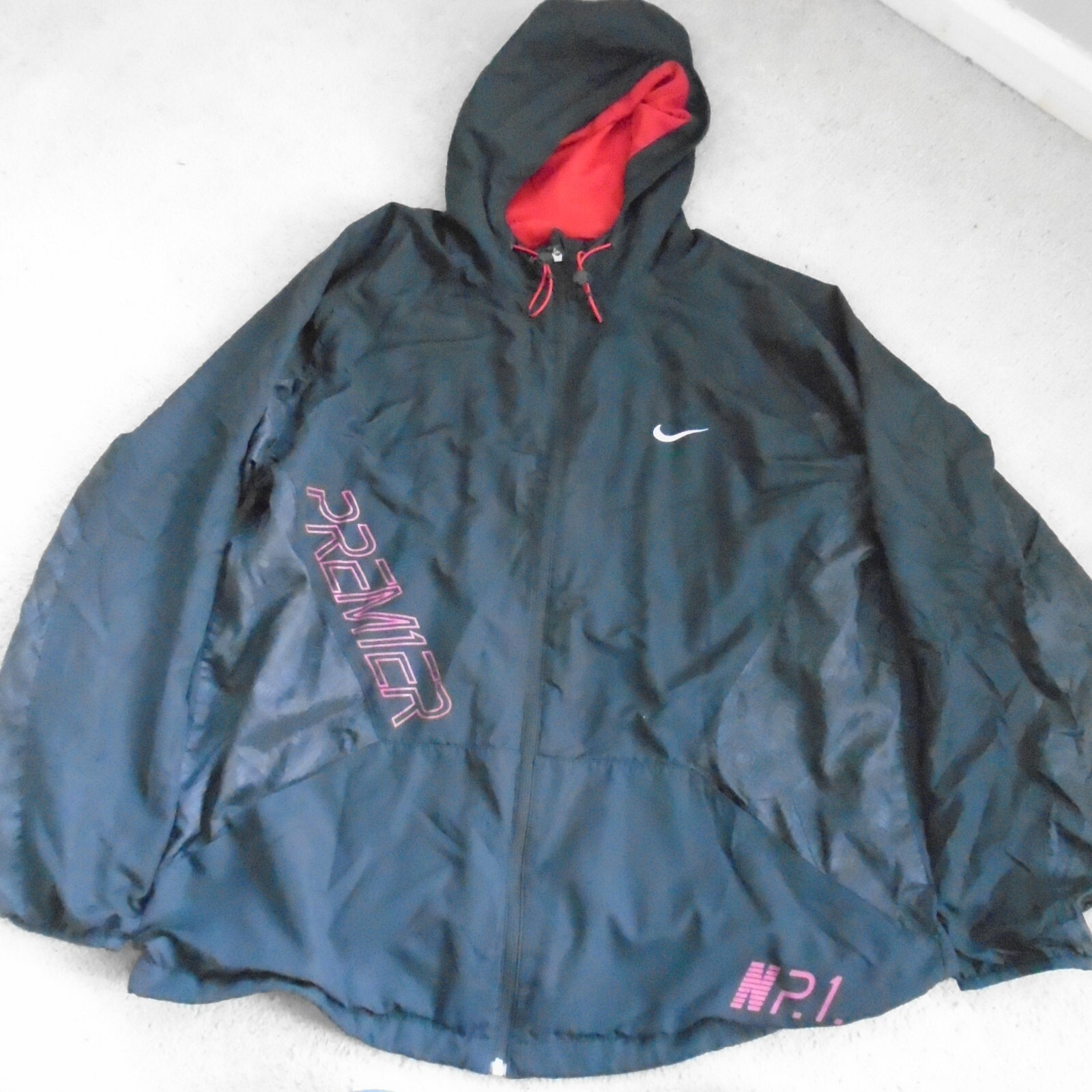 Nike Premier Jacket Black Track NP1 Technical Thin Hooded Men’s XL Free UK P+P