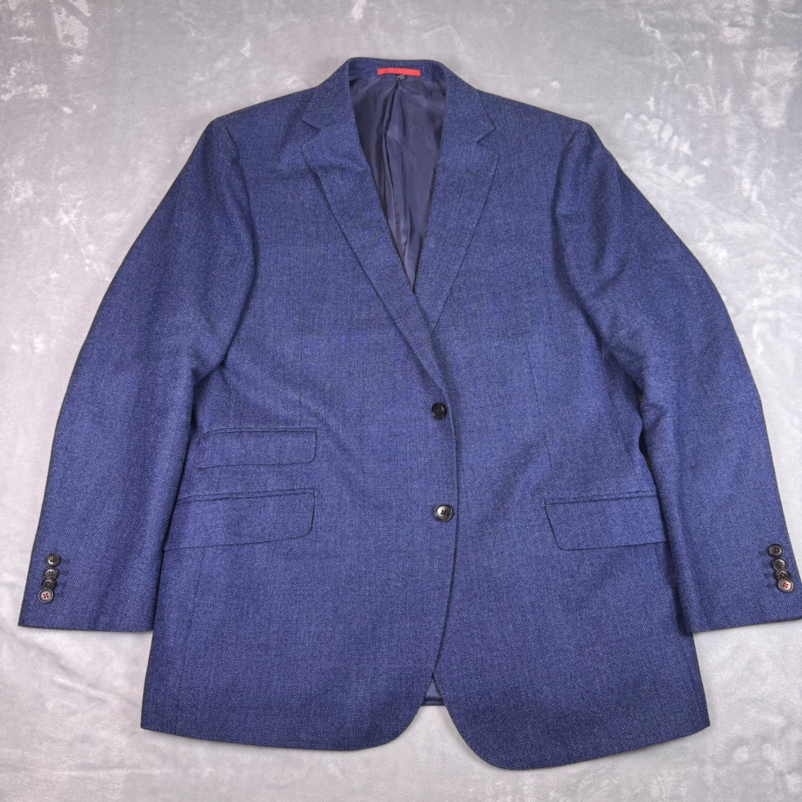 Suitsupply Sienna Blue Wool Silk Linen Blazer Vitale Barberis Canonico 48R 58 EU