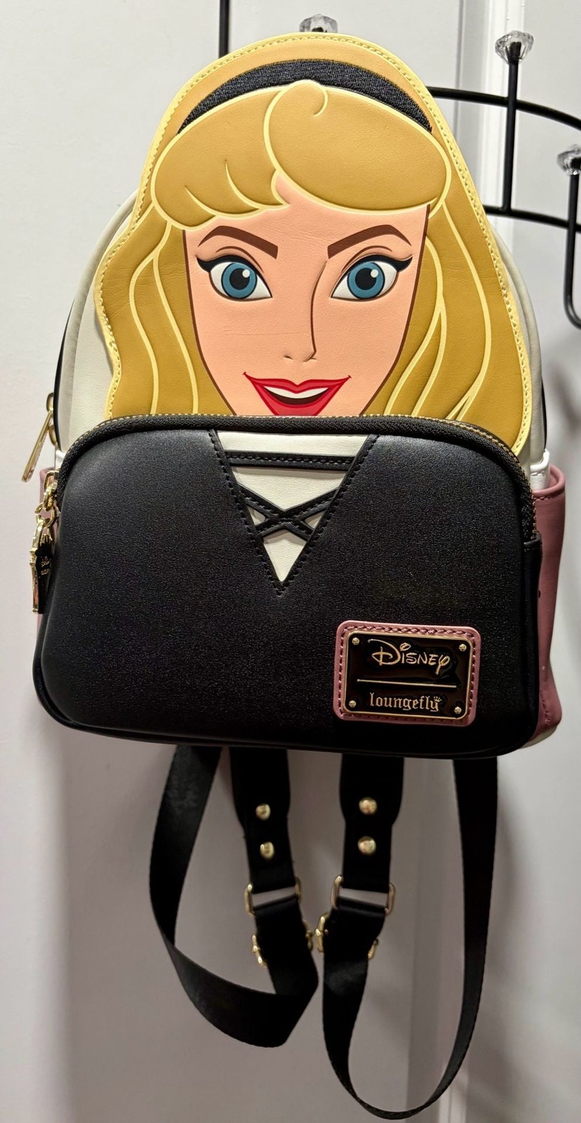 Loungefly Disney Sleeping Beauty Aurora Briar Rose Cosplay Mini Backpack Used