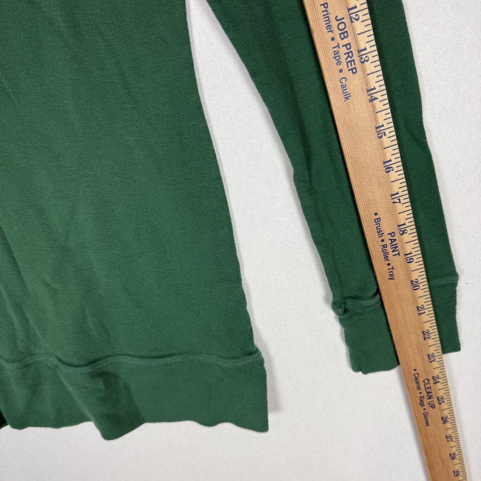 Old Navy Shirt Womens Large Green Boat Neck Raglan Long Sleeve SF NY Jersey