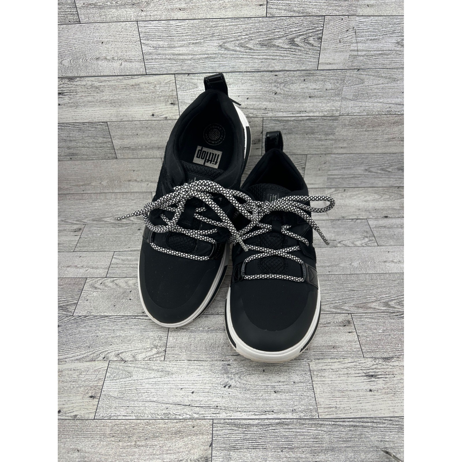 FitFlop Slip On Sneaker Black Comfort Technology Athleisure Shoes